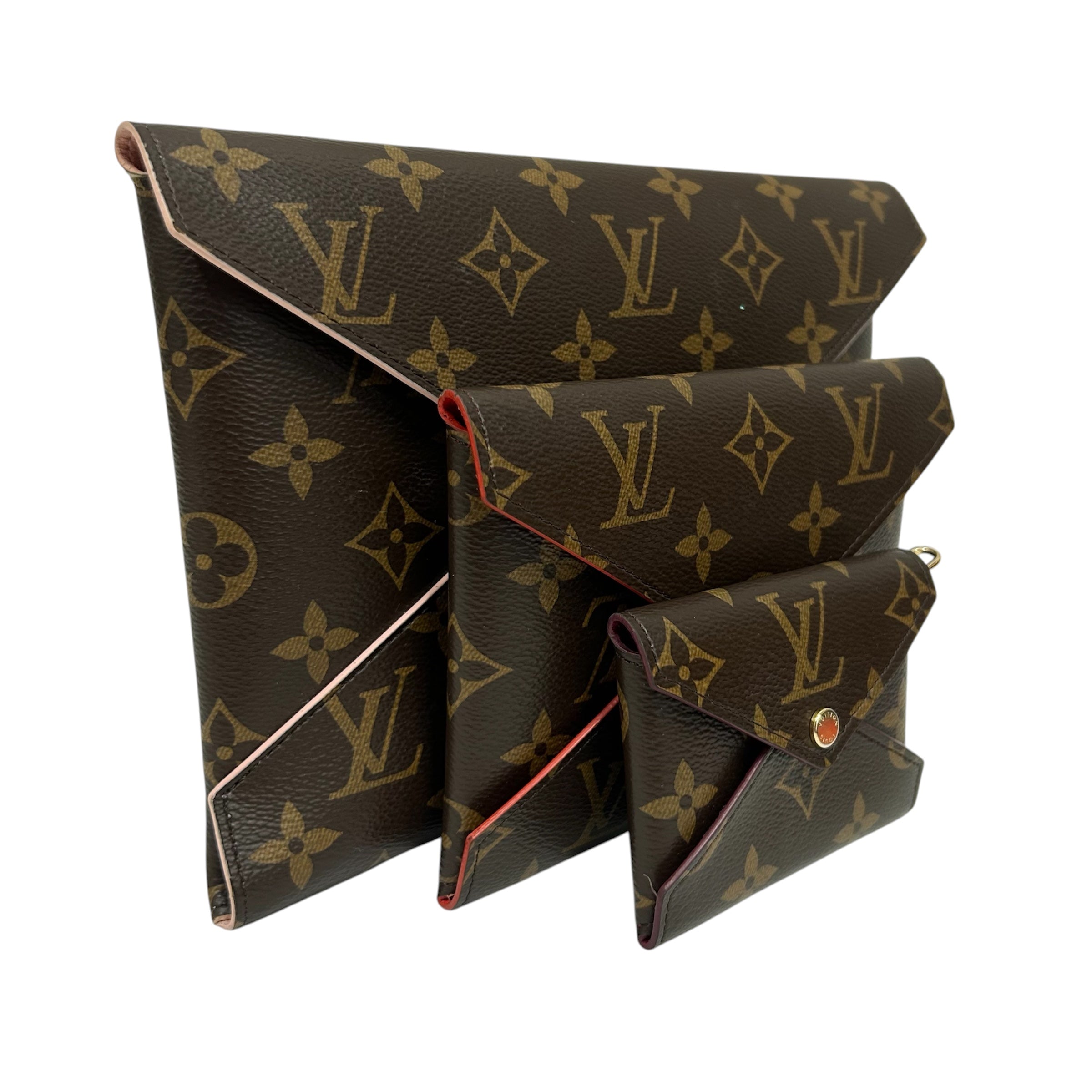 LOUIS VUITTON/Clutch Bag/Monogram/Leather/BRW/KIRIGAMI POCHETTE view 4