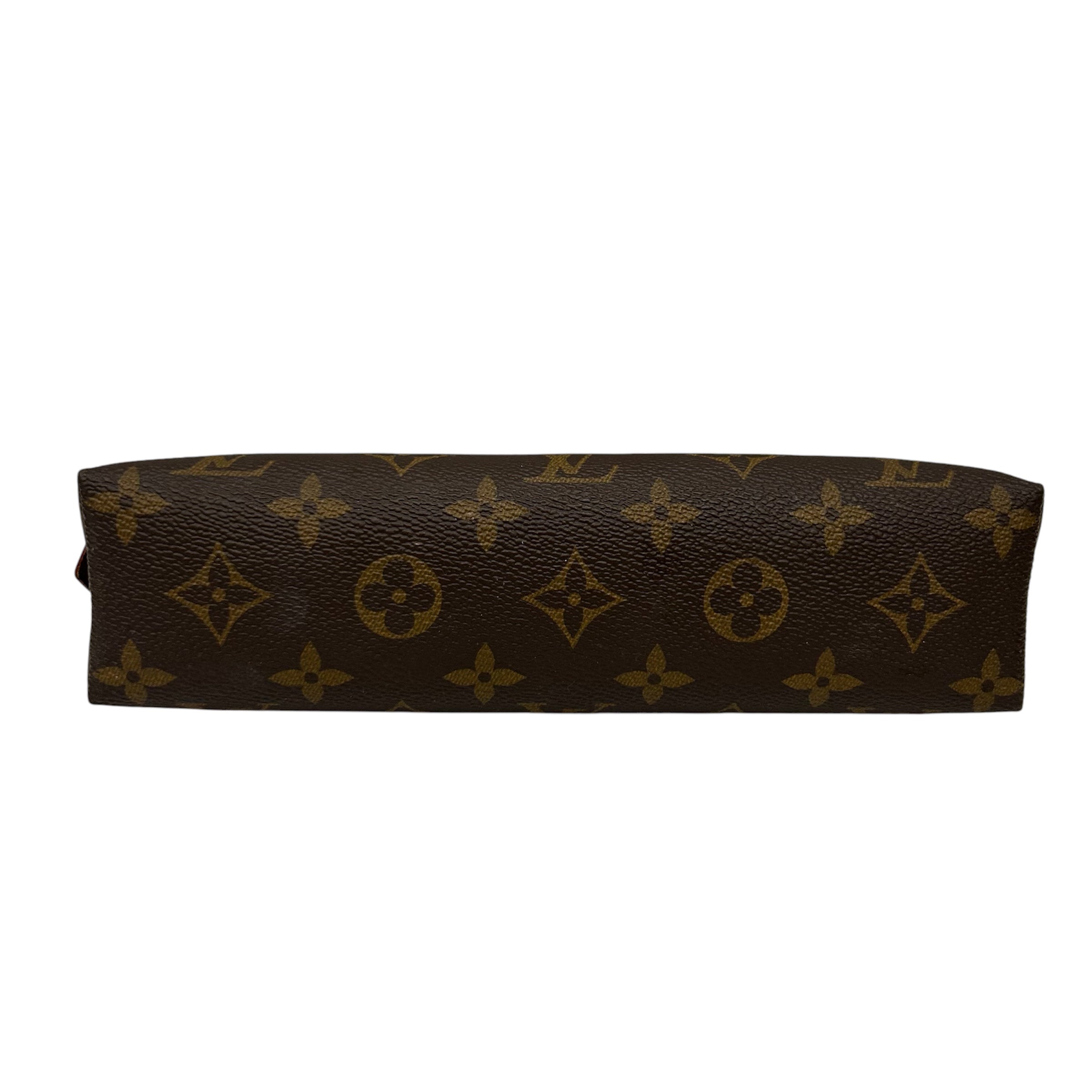 LOUIS VUITTON/Clutch Bag/Monogram/Leather/BRW/COSMETIC POUCH GM view 3