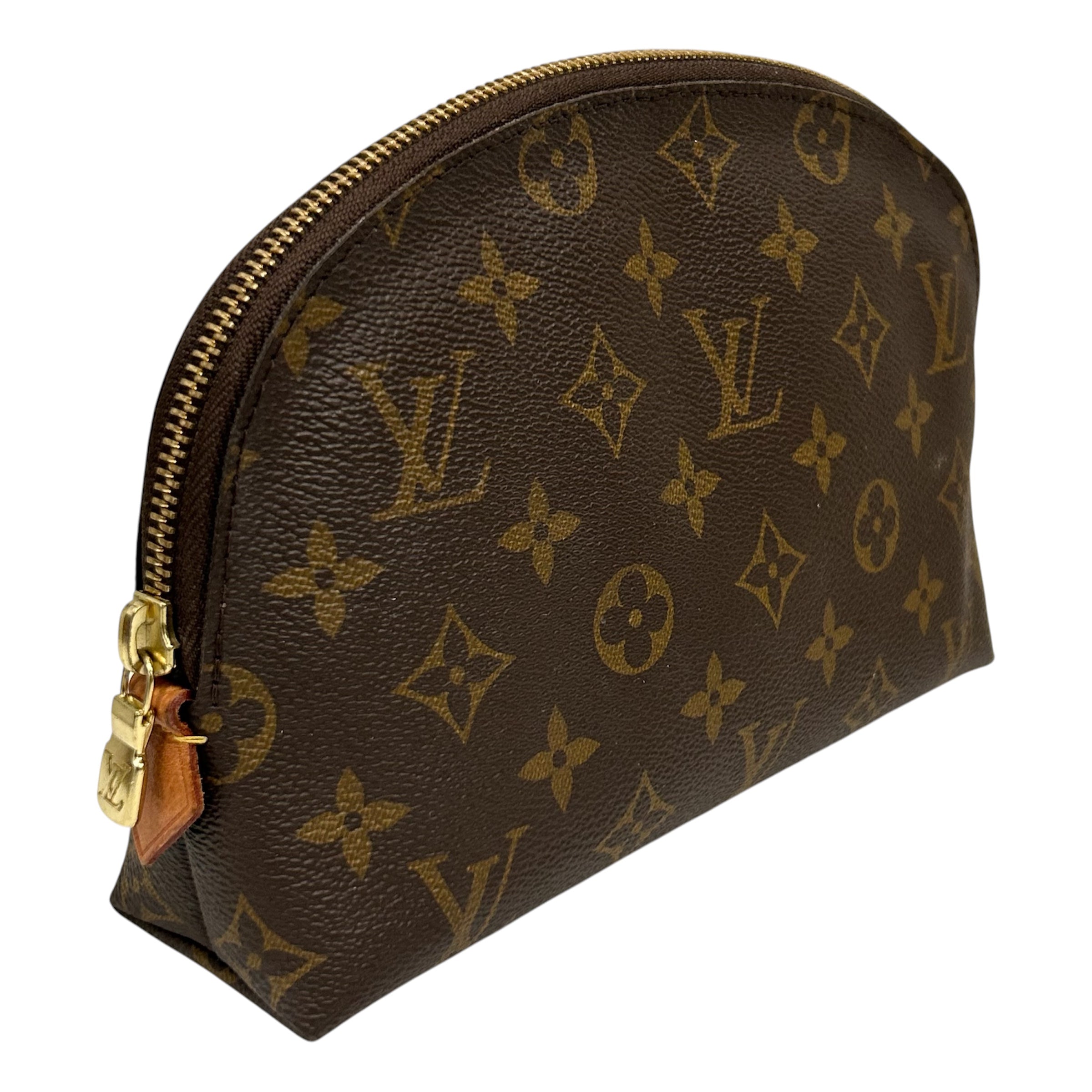 LOUIS VUITTON/Clutch Bag/Monogram/Leather/BRW/COSMETIC POUCH GM view 5