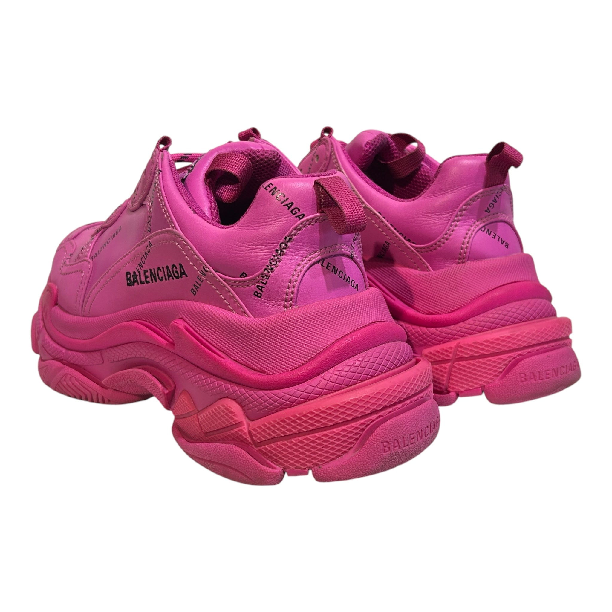 BALENCIAGA/Low-Sneakers/US 8/All Over Print/PNK/TRIPLE S ALL OVER LOGO view 2