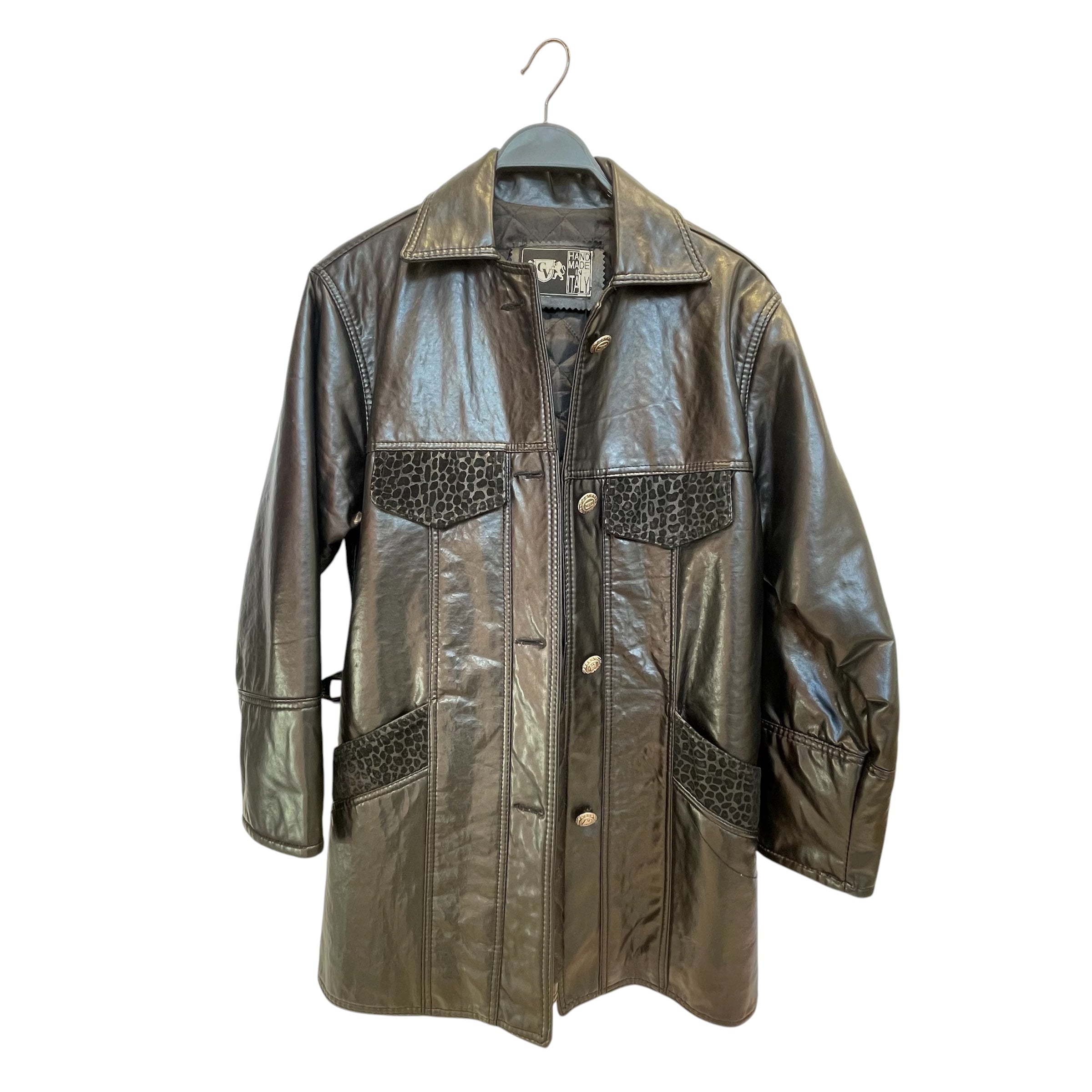 Vakko Collection/Vintage/Jacket/M/Mohair/BLK/all black down jacket view 1