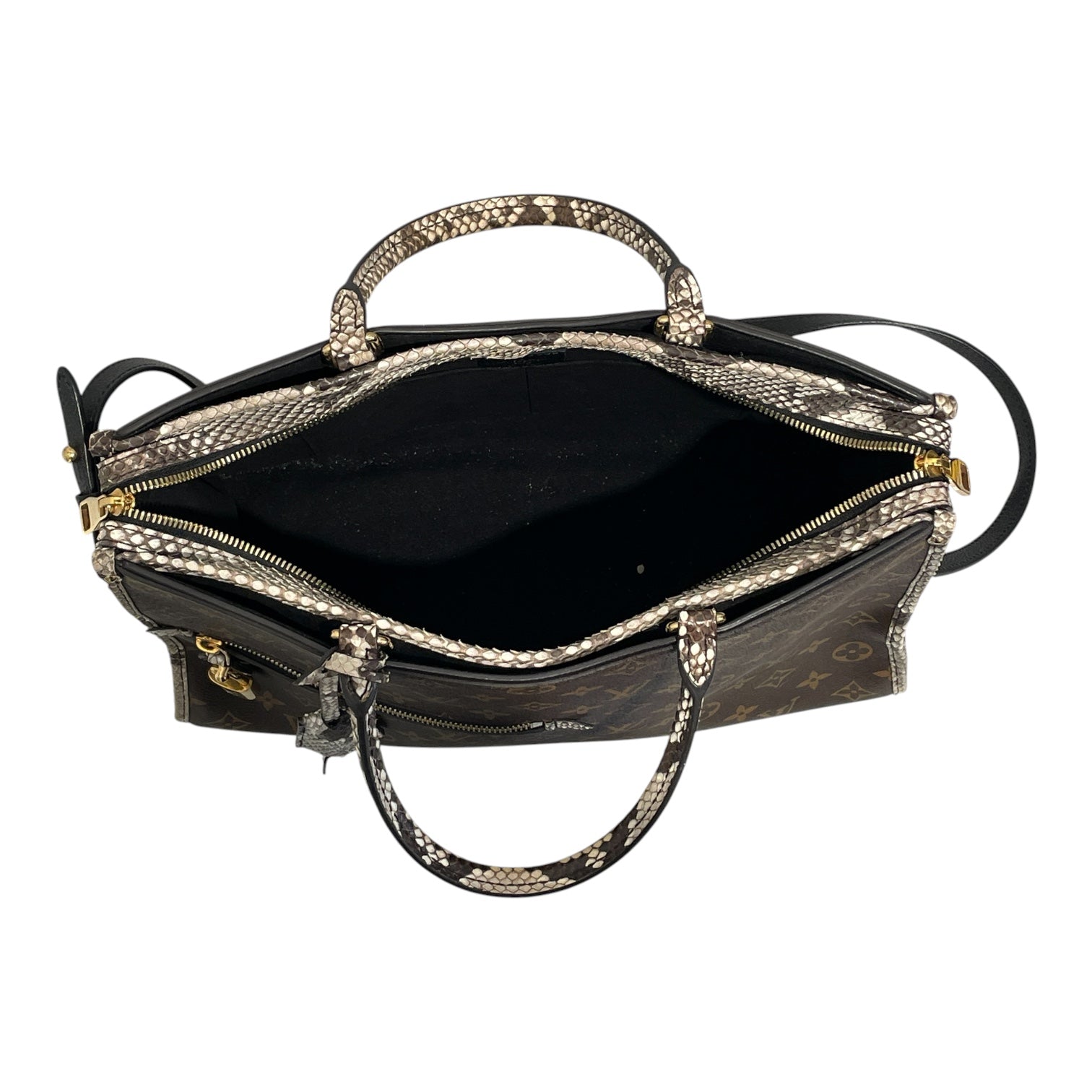 LOUIS VUITTON/Bag/Monogram/Leather/BRW/popincourt python view 7
