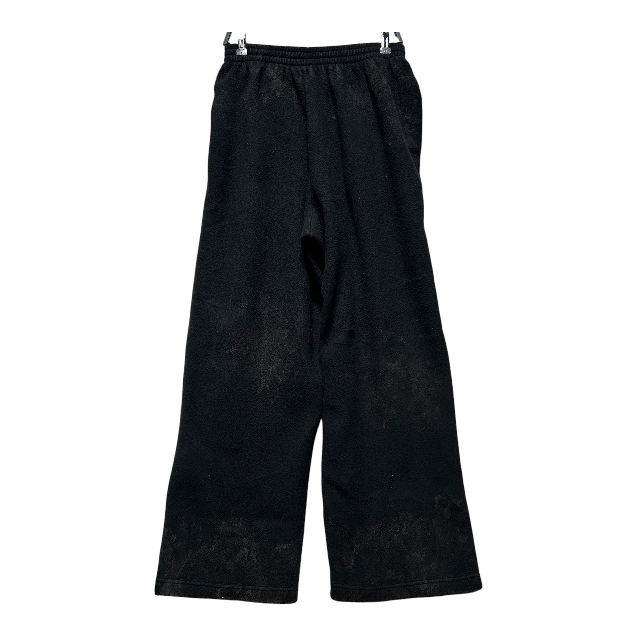 BALENCIAGA/Straight Pants/M/Cotton/BLK/DIRTY DISTRESSED FLEECE SWEATS view 2