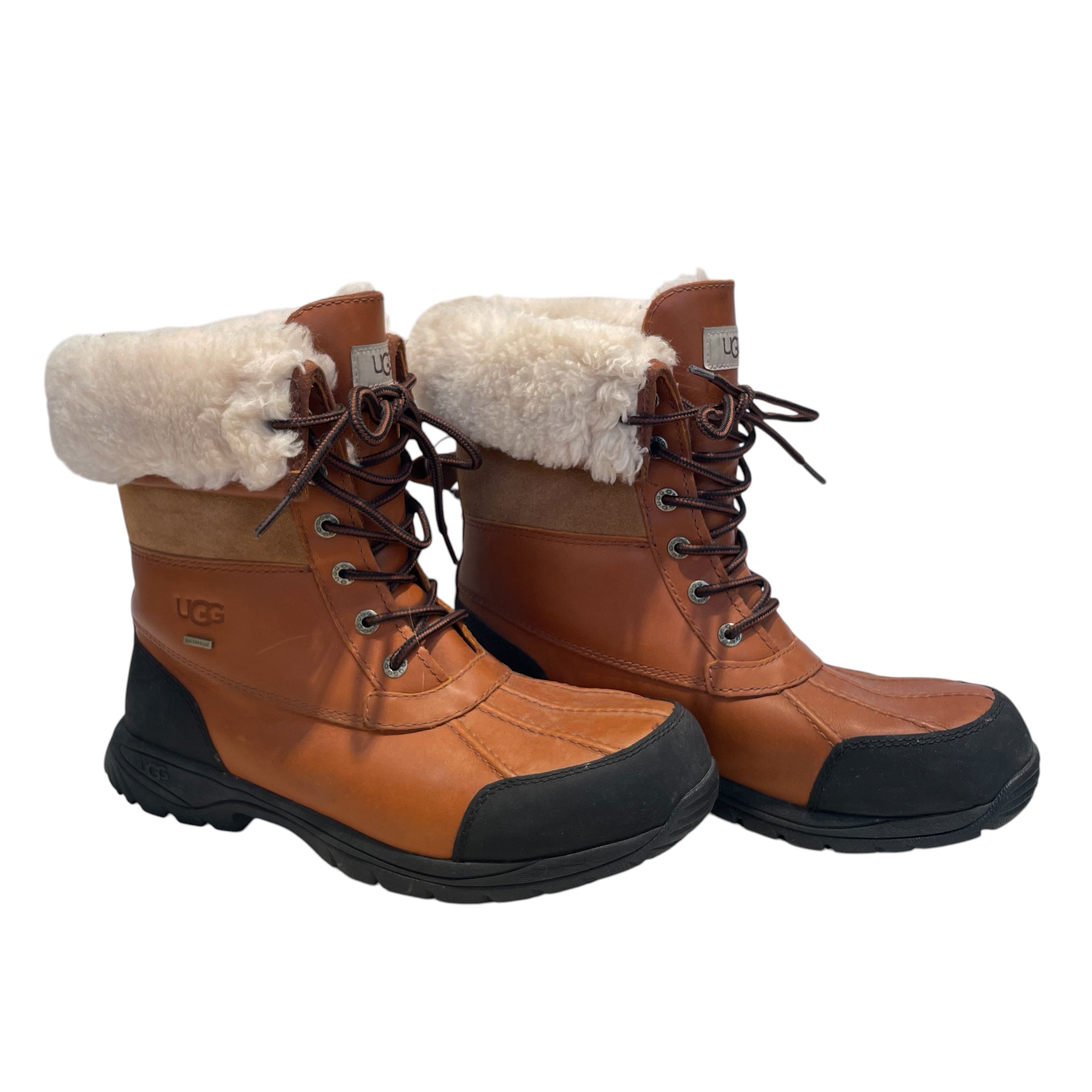 UGG australia/Rain Boots/US 9/Leather/BRW/butte boot worchester view 1