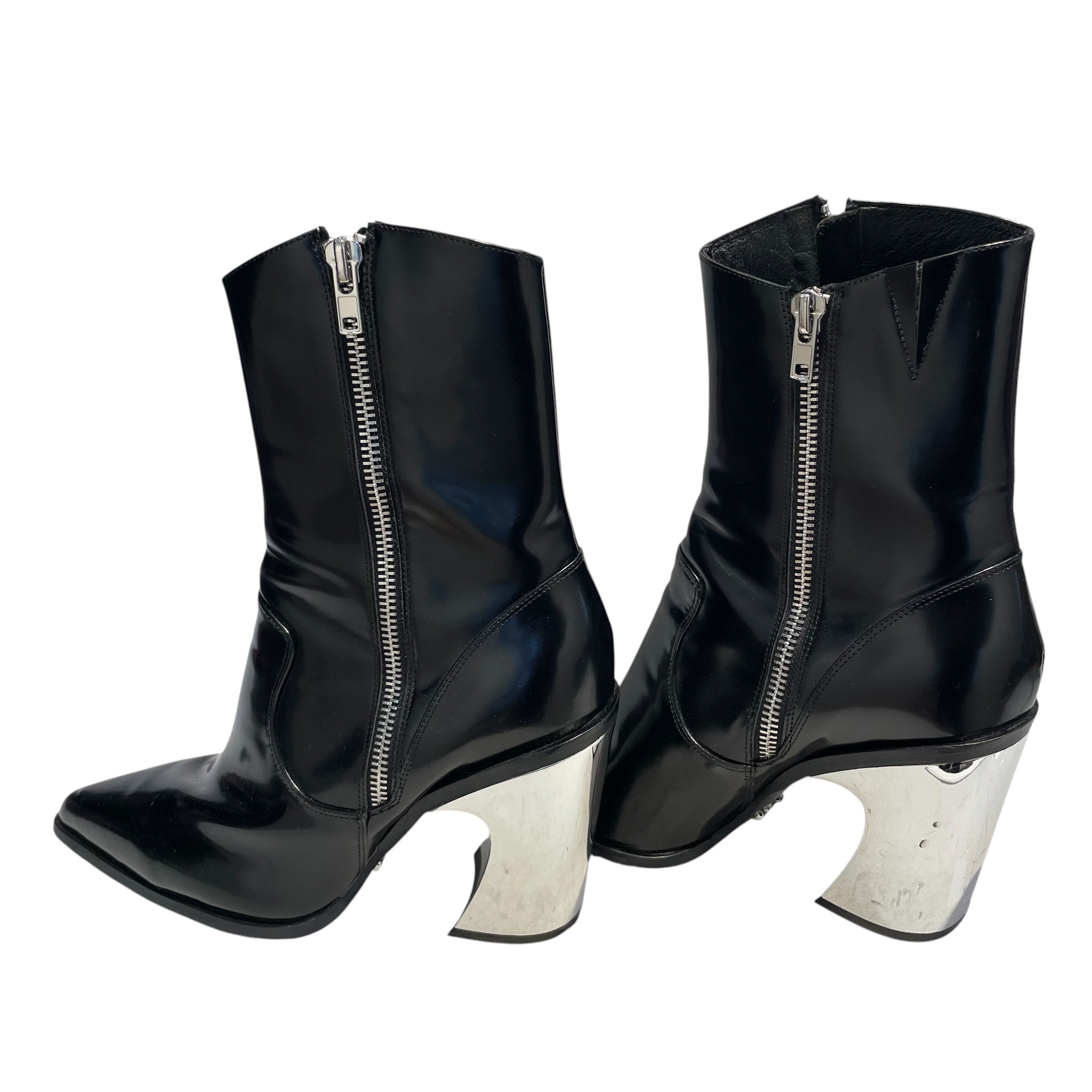 SYRO/Boots/EU 47/Leather/BLK/SILVER HEELED/POINT TOE view 2