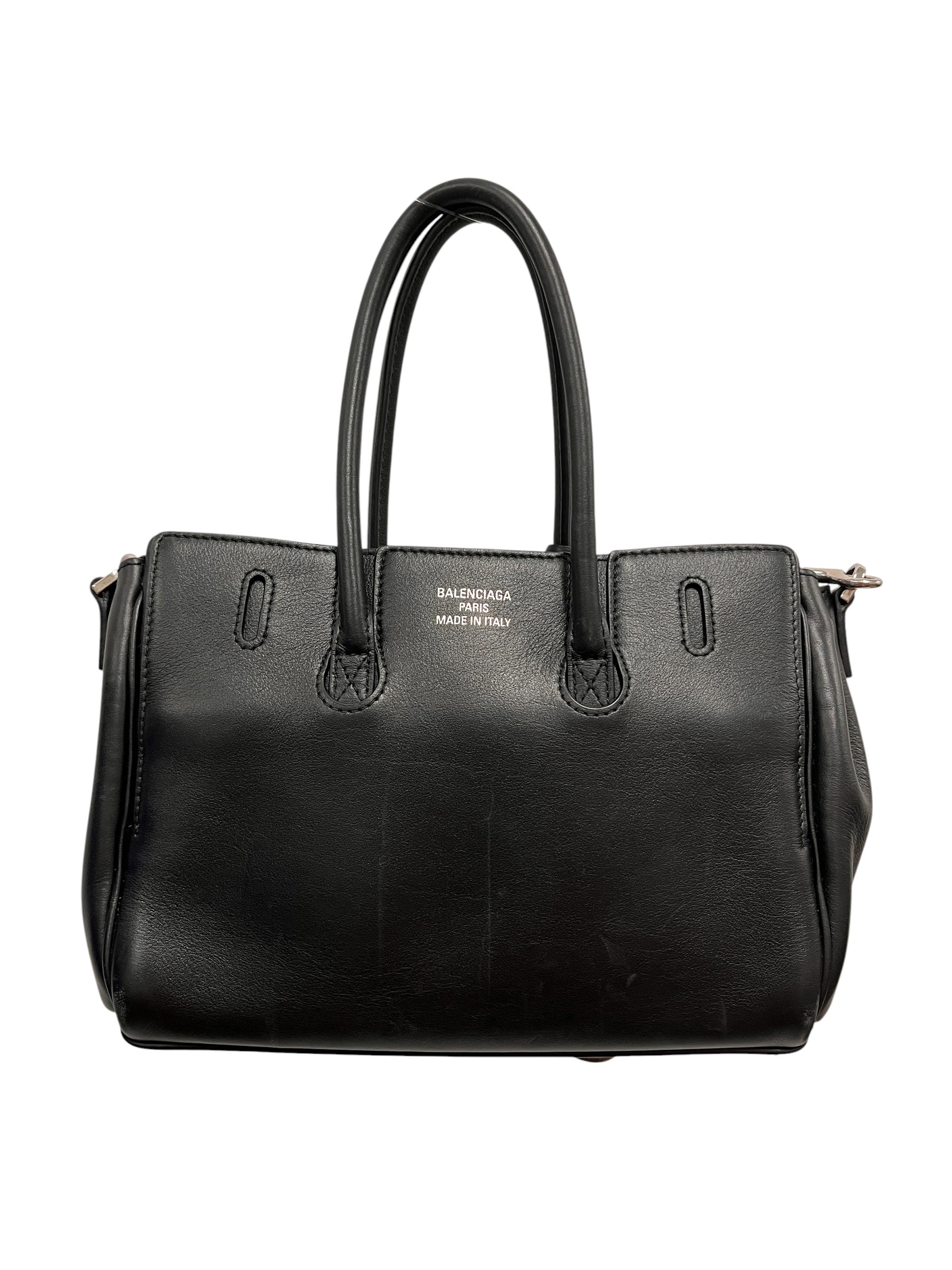 BALENCIAGA/Cross Body Bag/Leather/BLK/MINI BEL AIR view 2