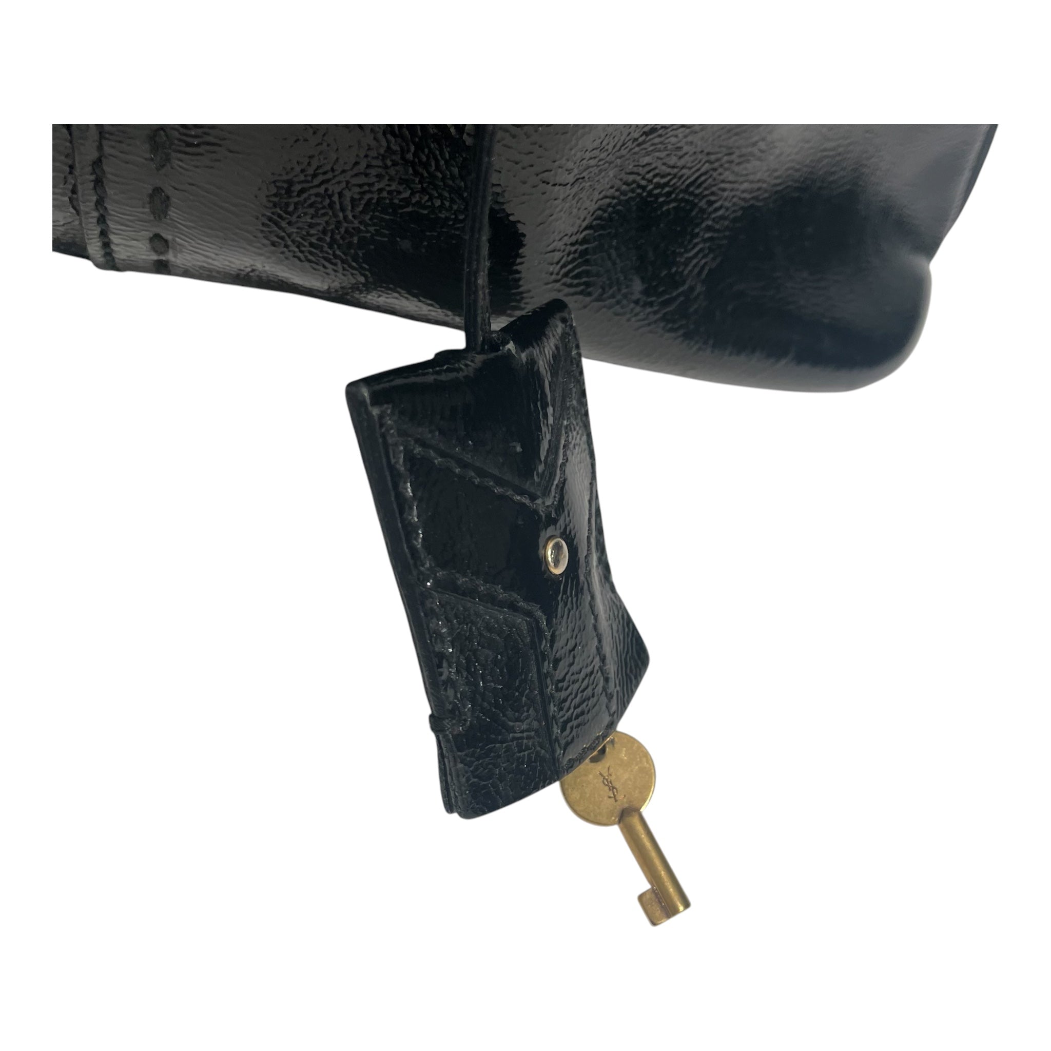 YVES SAINT LAURENT/Hand Bag/Leather/BLK/Muse Bag view 3