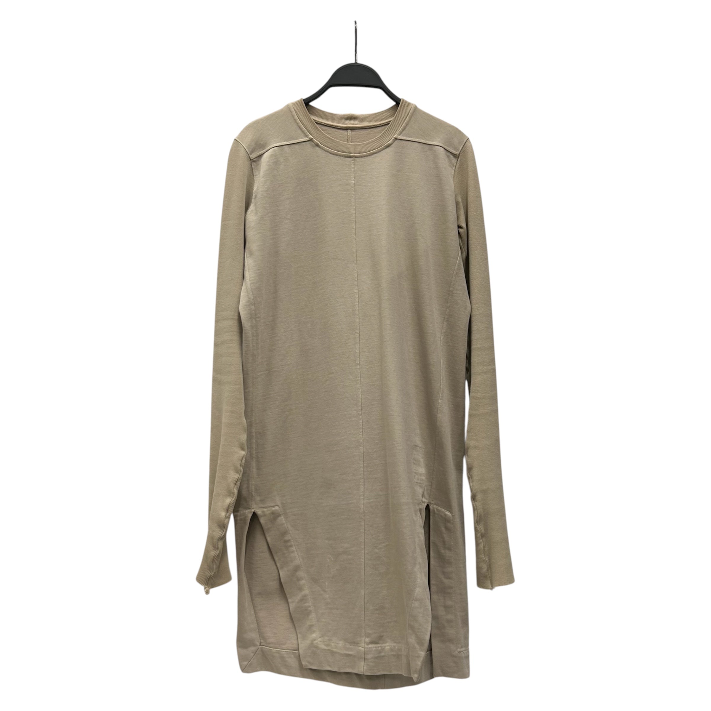 RICK OWENS DRKSHDW/Tunic Dress/S/Cotton/CRM/long tunic top view 1