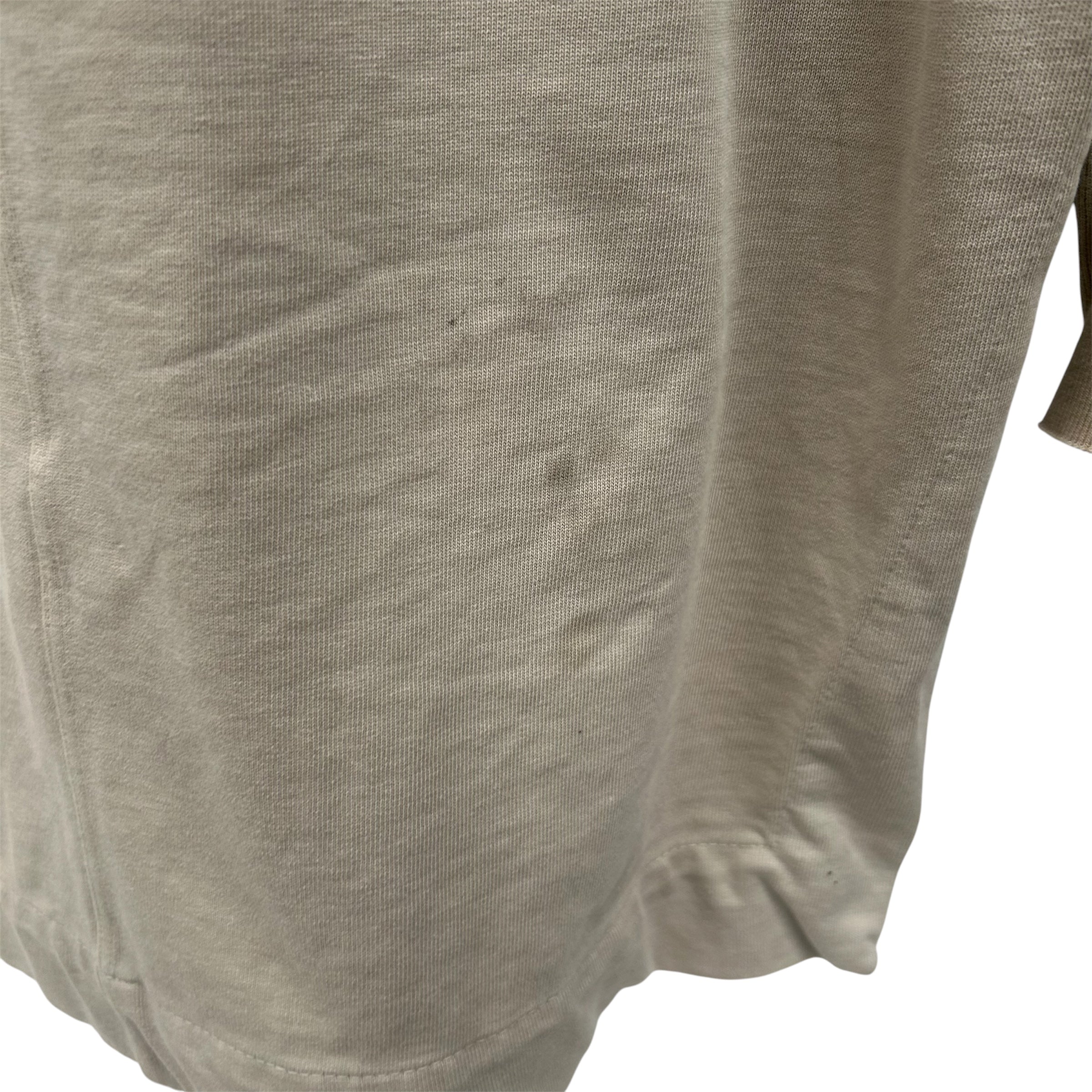 RICK OWENS DRKSHDW/Tunic Dress/S/Cotton/CRM/long tunic top view 3