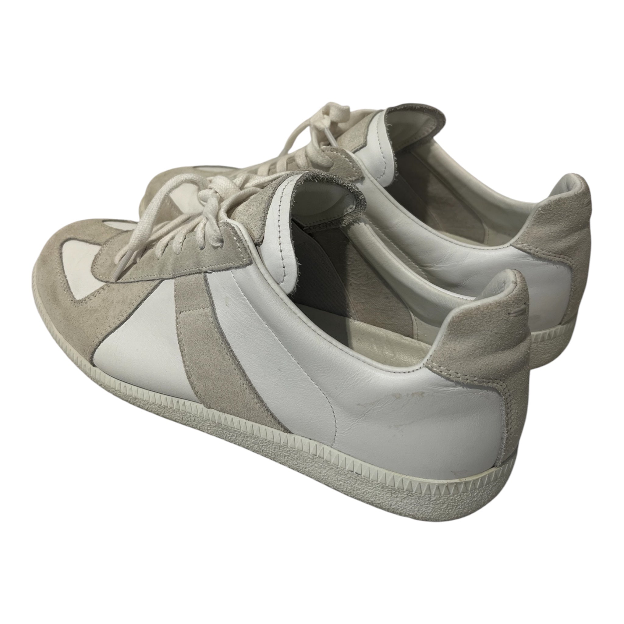 Maison Martin Margiela/Low-Sneakers/EU 42/Leather/WHT/U-Tip/gat replica view 2