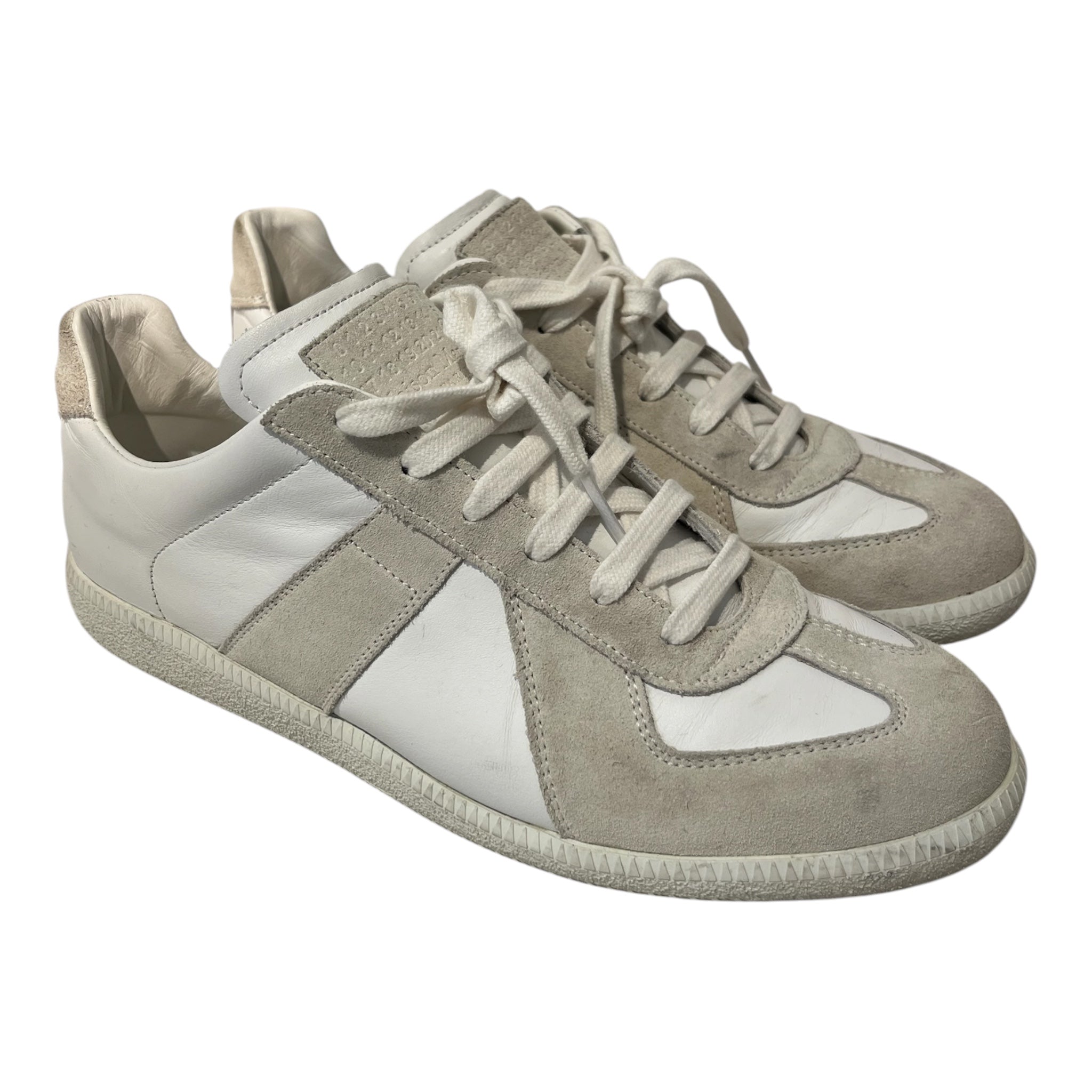 Maison Martin Margiela/Low-Sneakers/EU 42/Leather/WHT/U-Tip/gat replica view 1