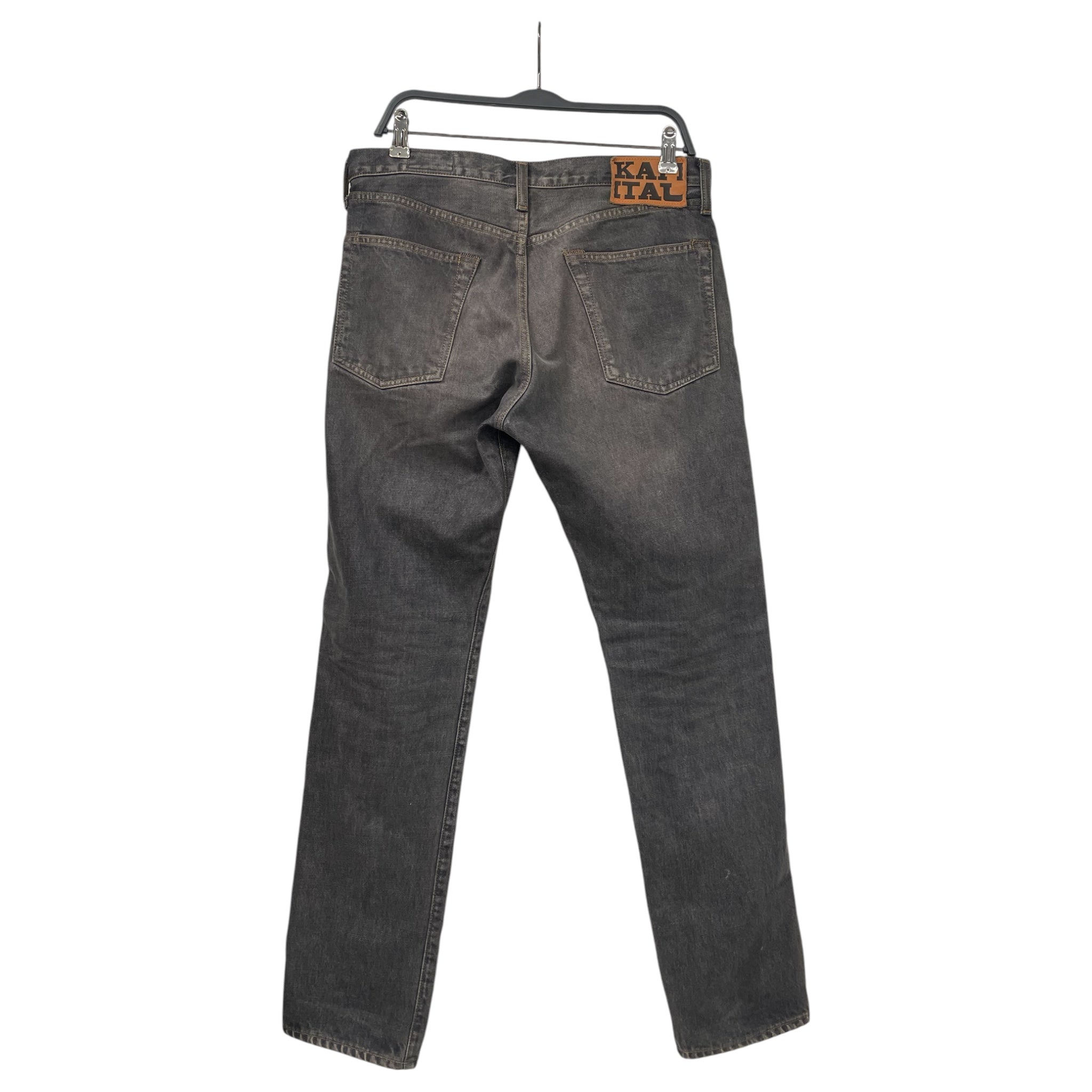 KAPITAL/Straight Pants/32/Cotton/GRY/MONKEY CISCO RHINESTONE view 2