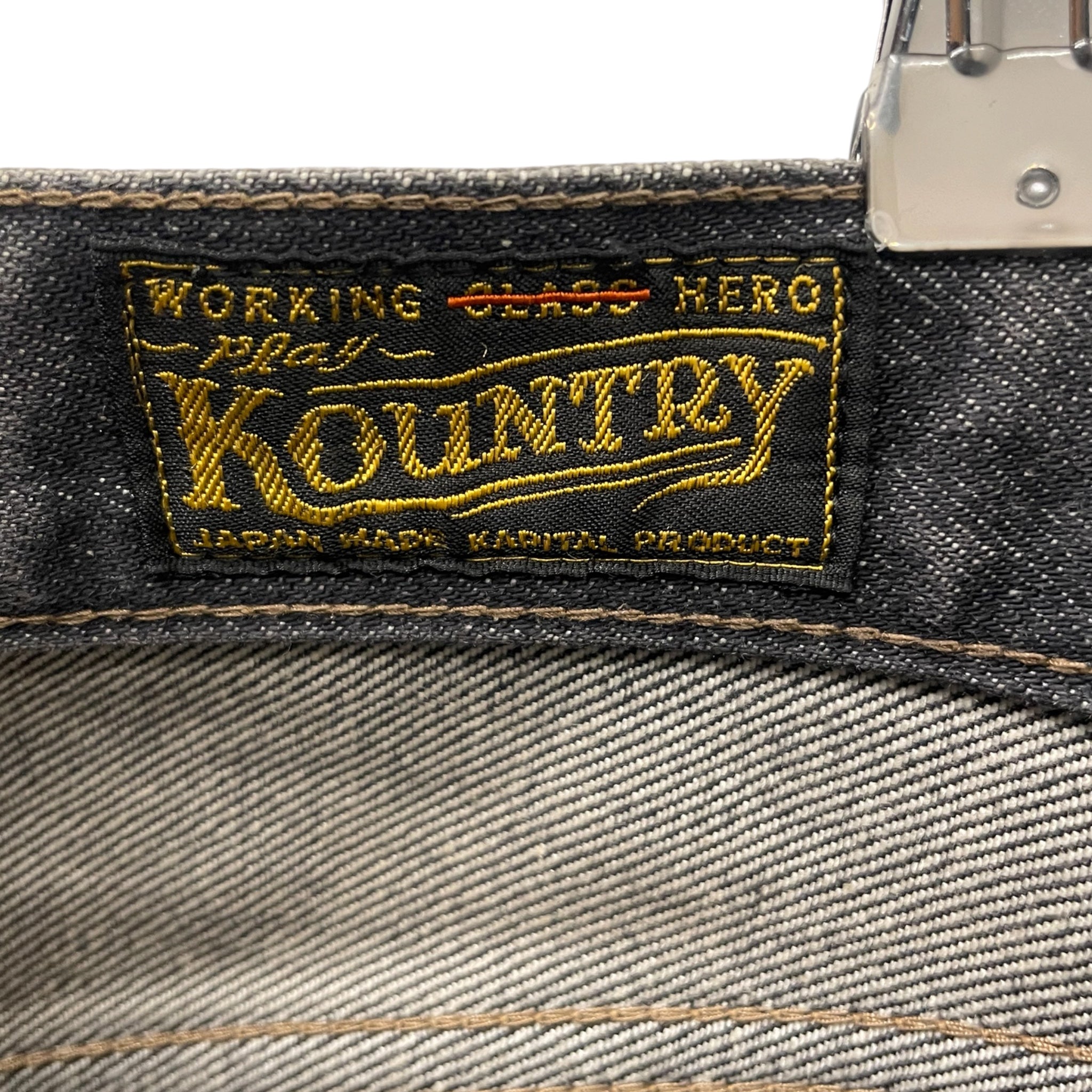 KAPITAL/Straight Pants/32/Cotton/GRY/MONKEY CISCO RHINESTONE view 4