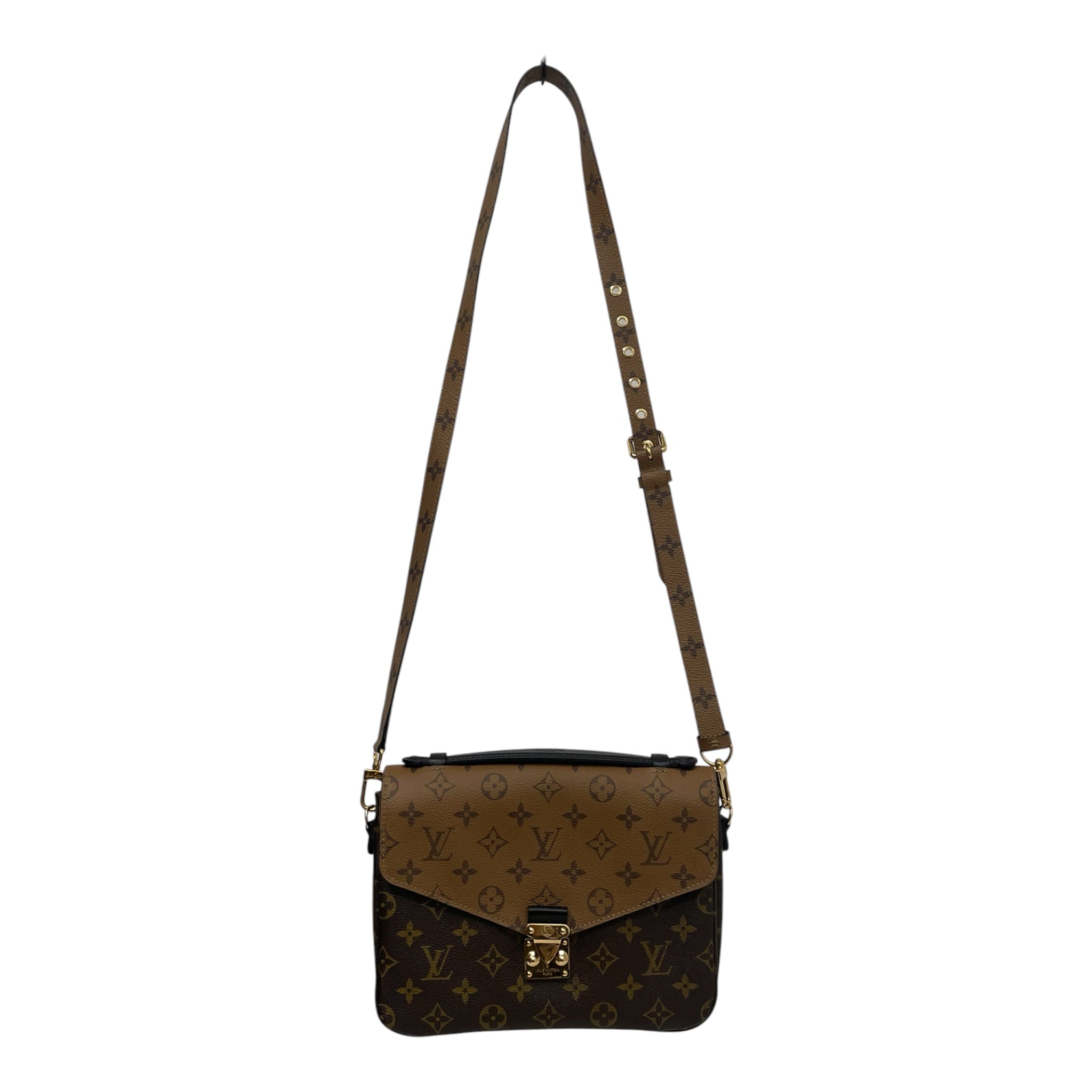 LOUIS VUITTON/Bag/Monogram/Leather/BRW/Pochette Metis Reverse view 1