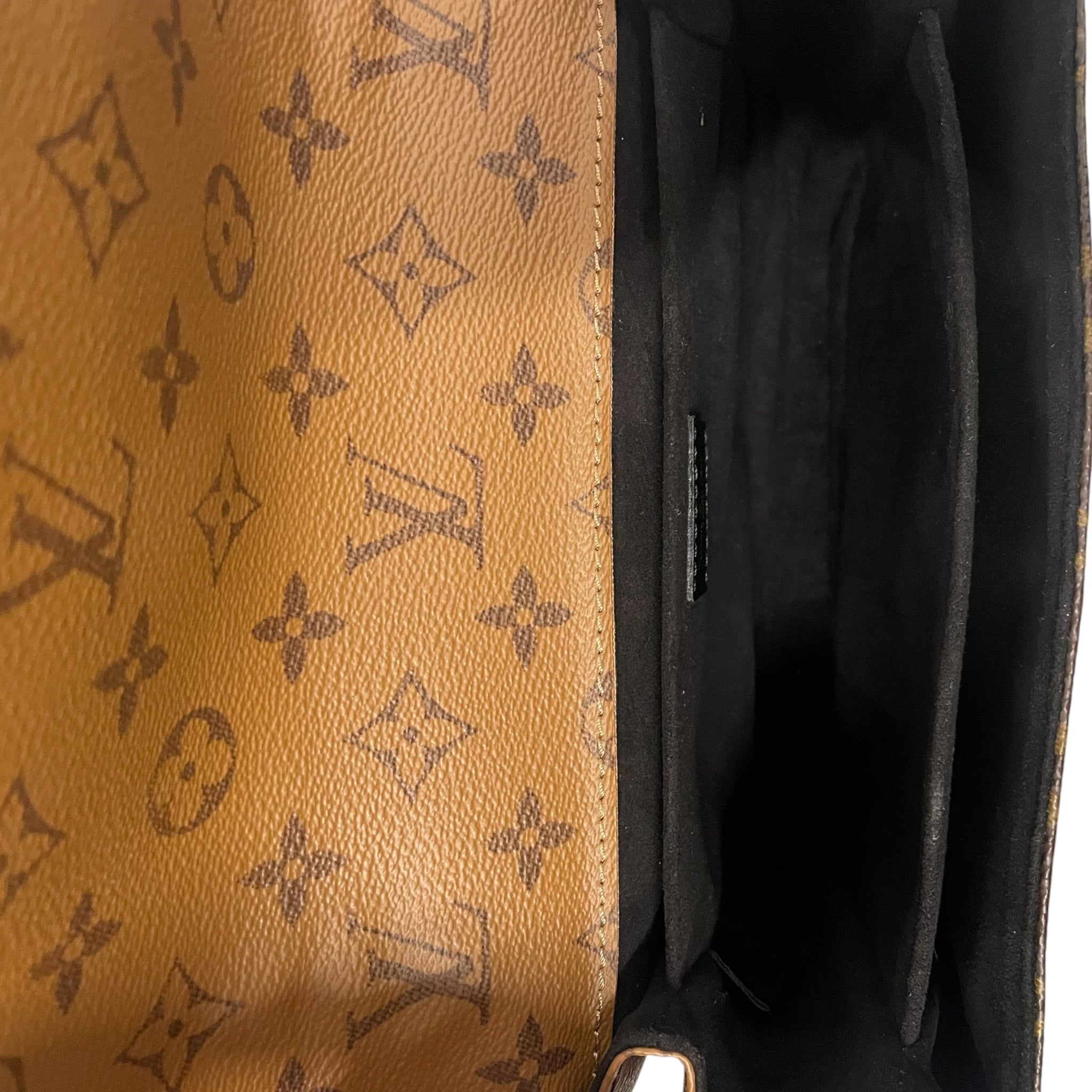 LOUIS VUITTON/Bag/Monogram/Leather/BRW/Pochette Metis Reverse view 7