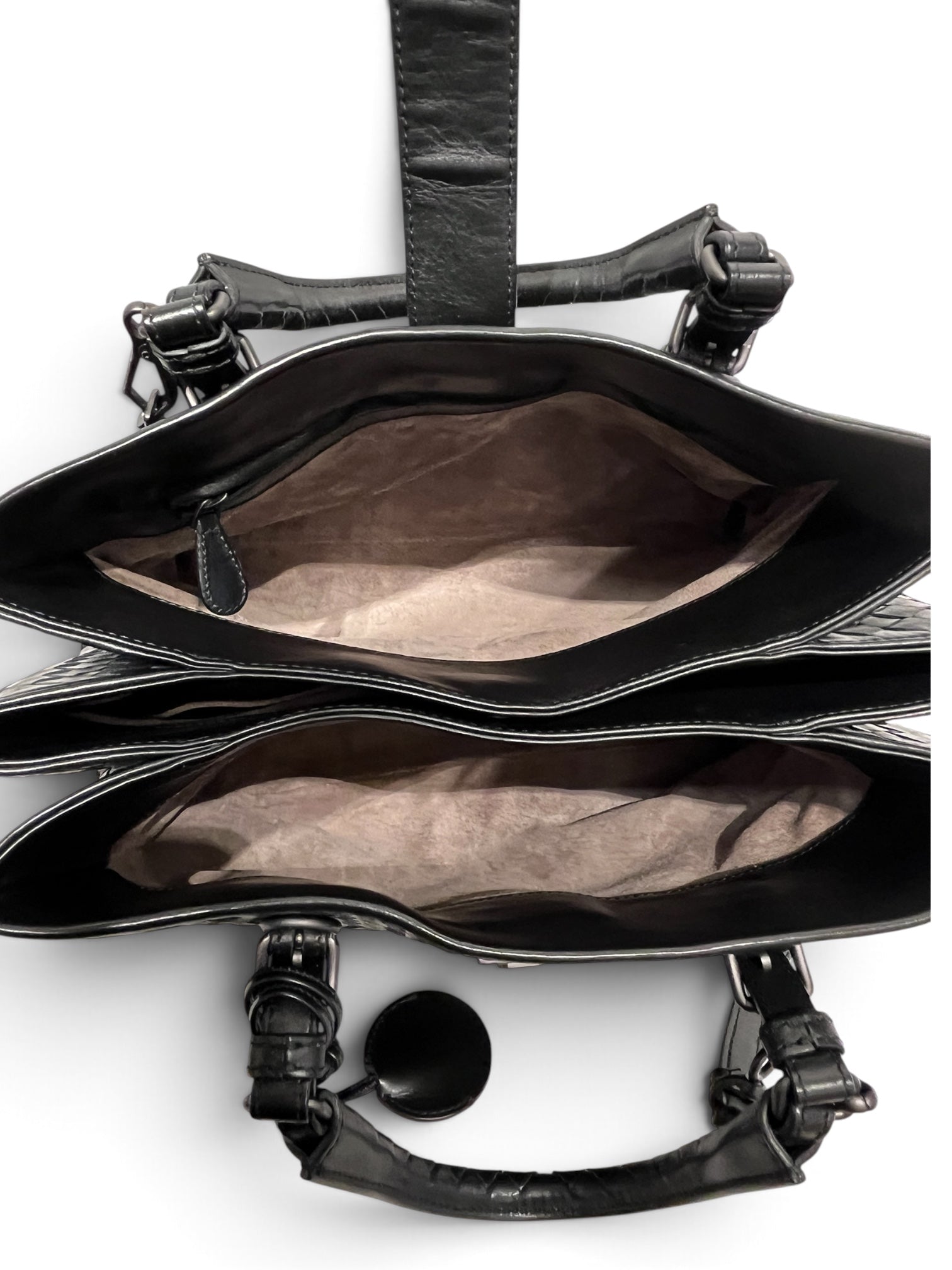 BOTTEGA VENETA/Bag/Leather/BLK/INTRECCIATO ROMA TOTE view 5