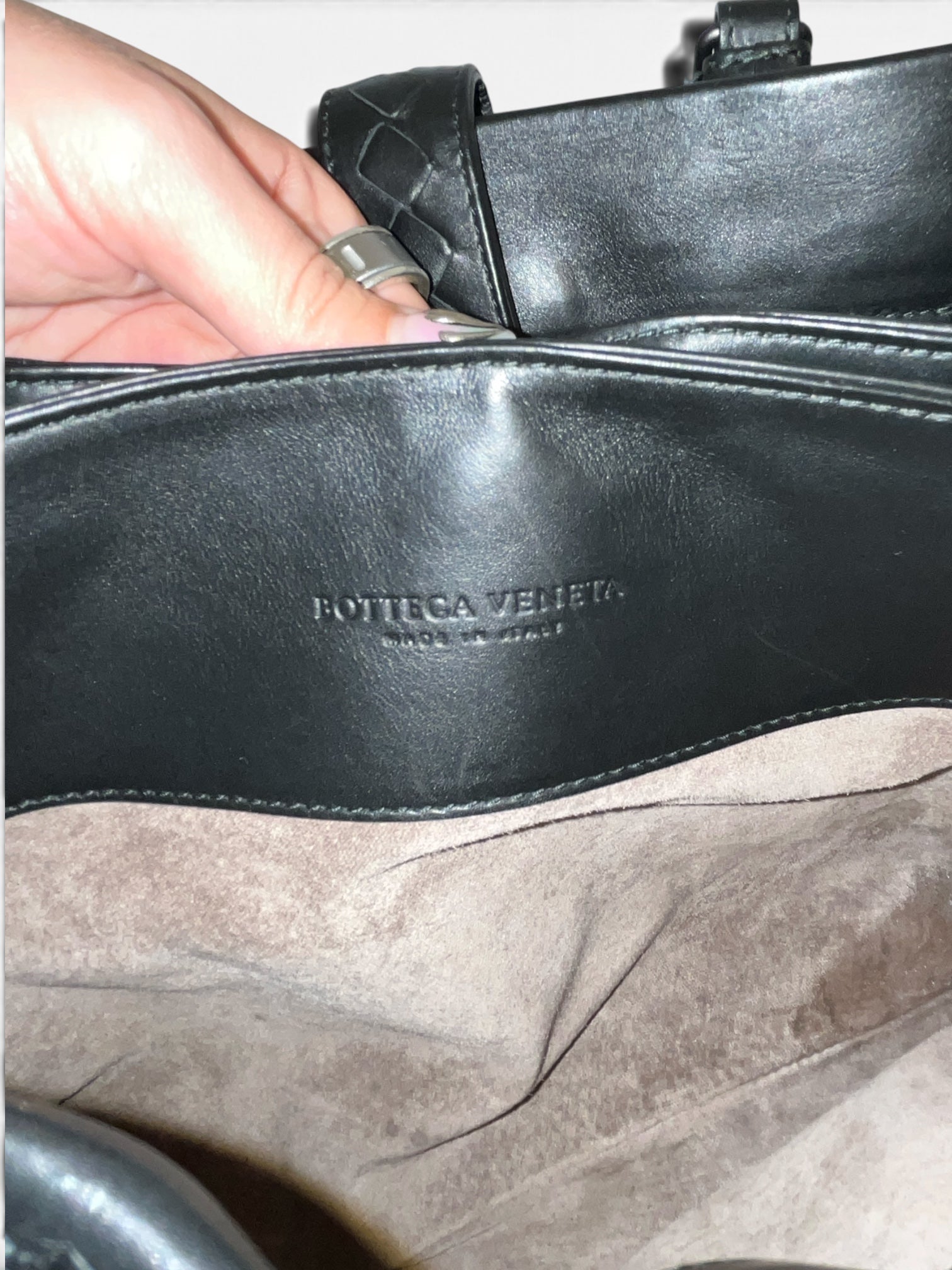 BOTTEGA VENETA/Bag/Leather/BLK/INTRECCIATO ROMA TOTE view 6