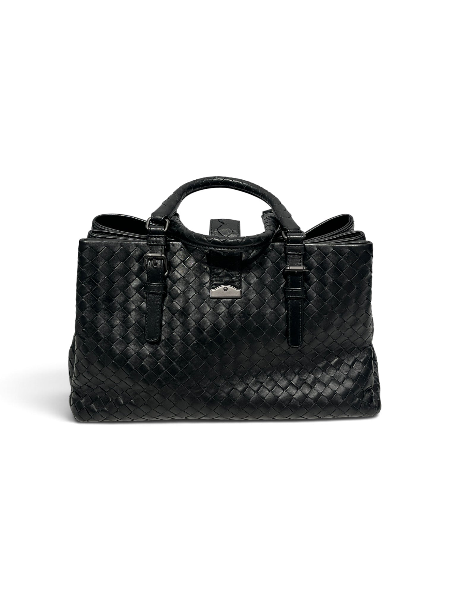BOTTEGA VENETA/Bag/Leather/BLK/INTRECCIATO ROMA TOTE view 2