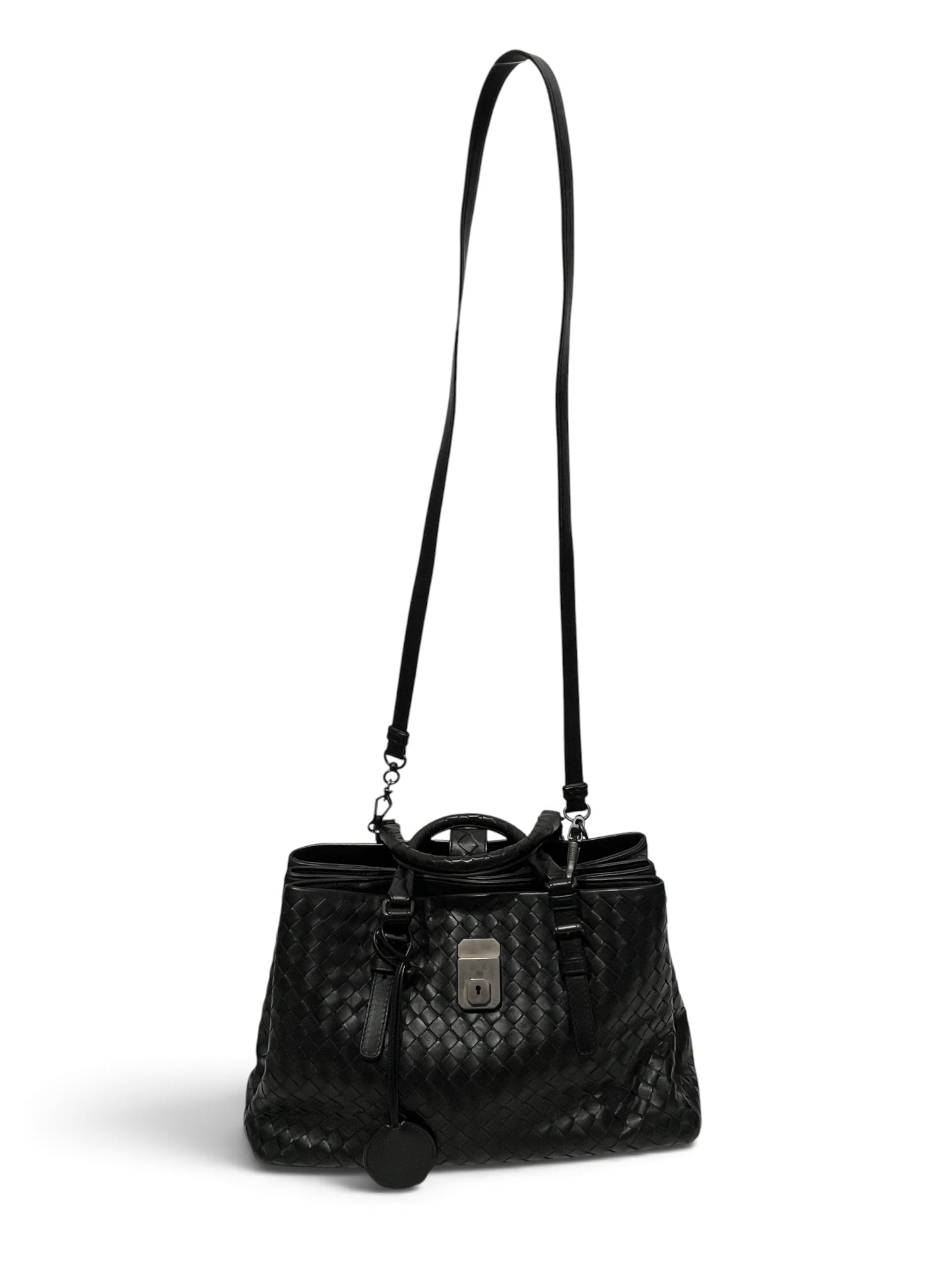 BOTTEGA VENETA/Bag/Leather/BLK/INTRECCIATO ROMA TOTE view 3