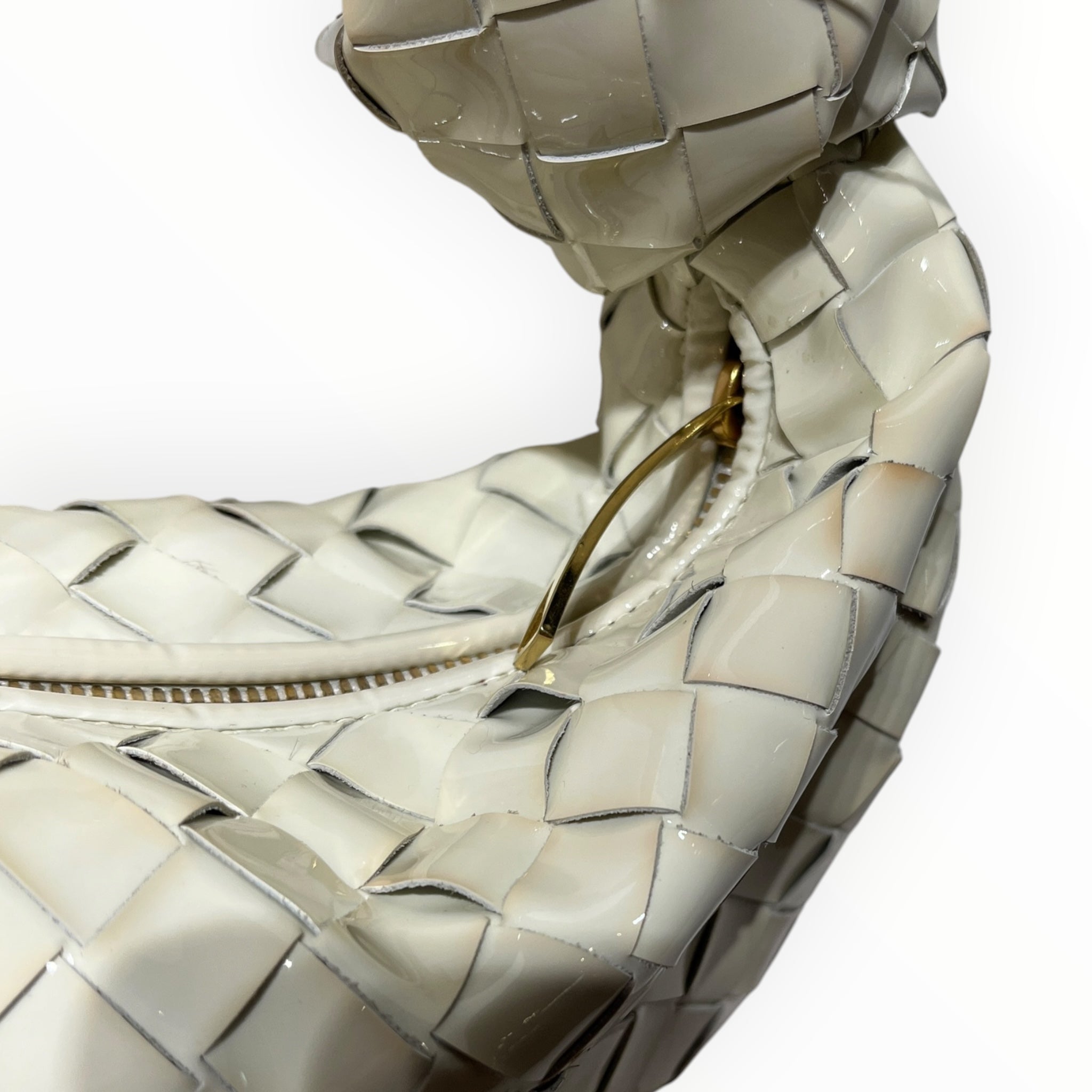 BOTTEGA VENETA/Hand Bag/Leather/CRM/patent leather mini Jodie view 7