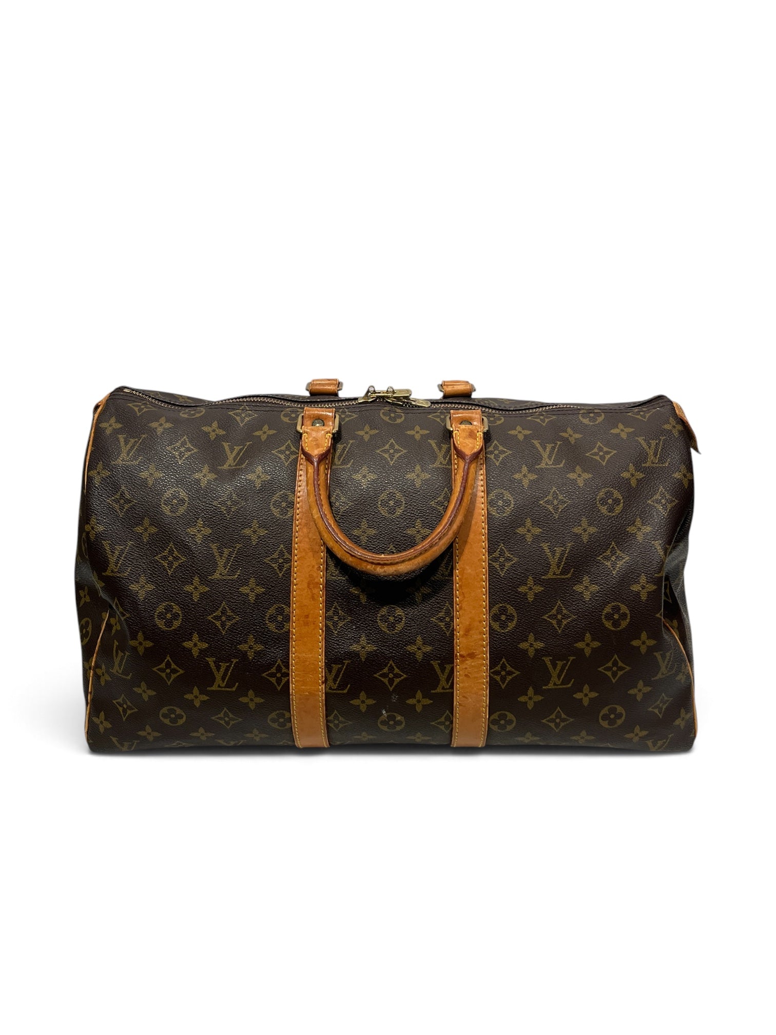 LOUIS VUITTON/Bag/Monogram/Leather/BRW/KEEPALL view 1