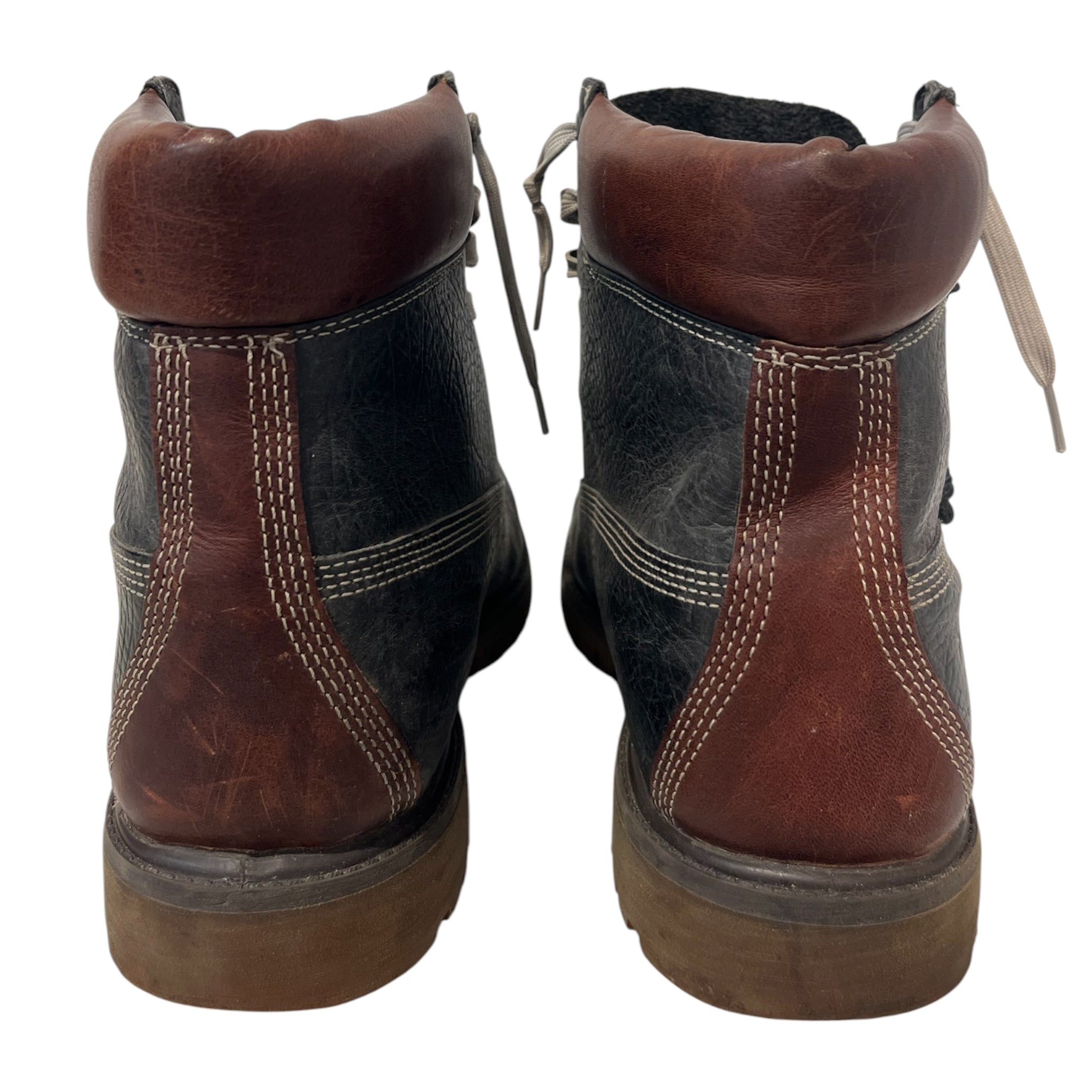 Timberland/Boots/US 11.5/Leather/BLK/BROWN/WHITE LACES view 3