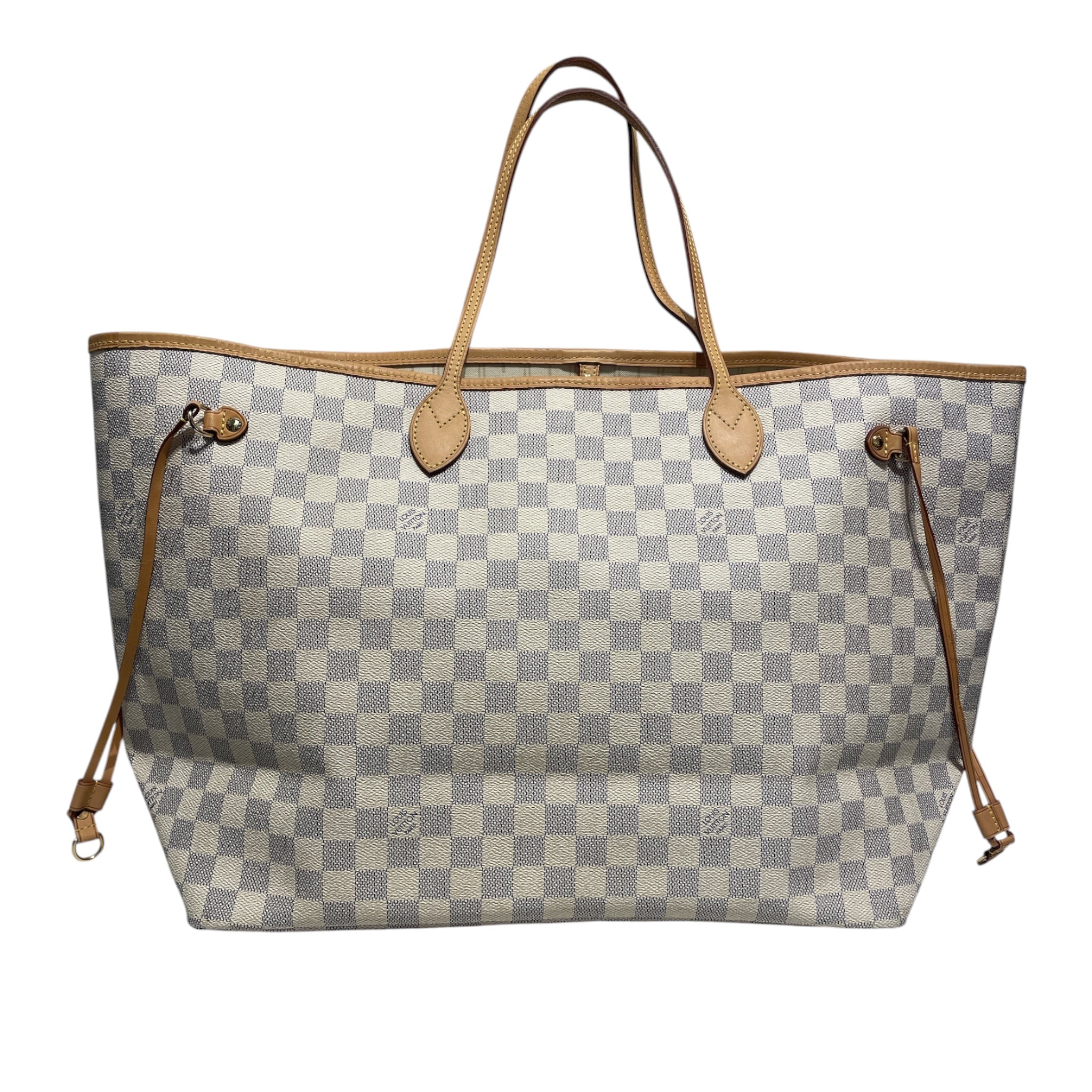 LOUIS VUITTON/Bag/All Over Print/Leather/WHT/WHITE NEVER FOLD/ view 7