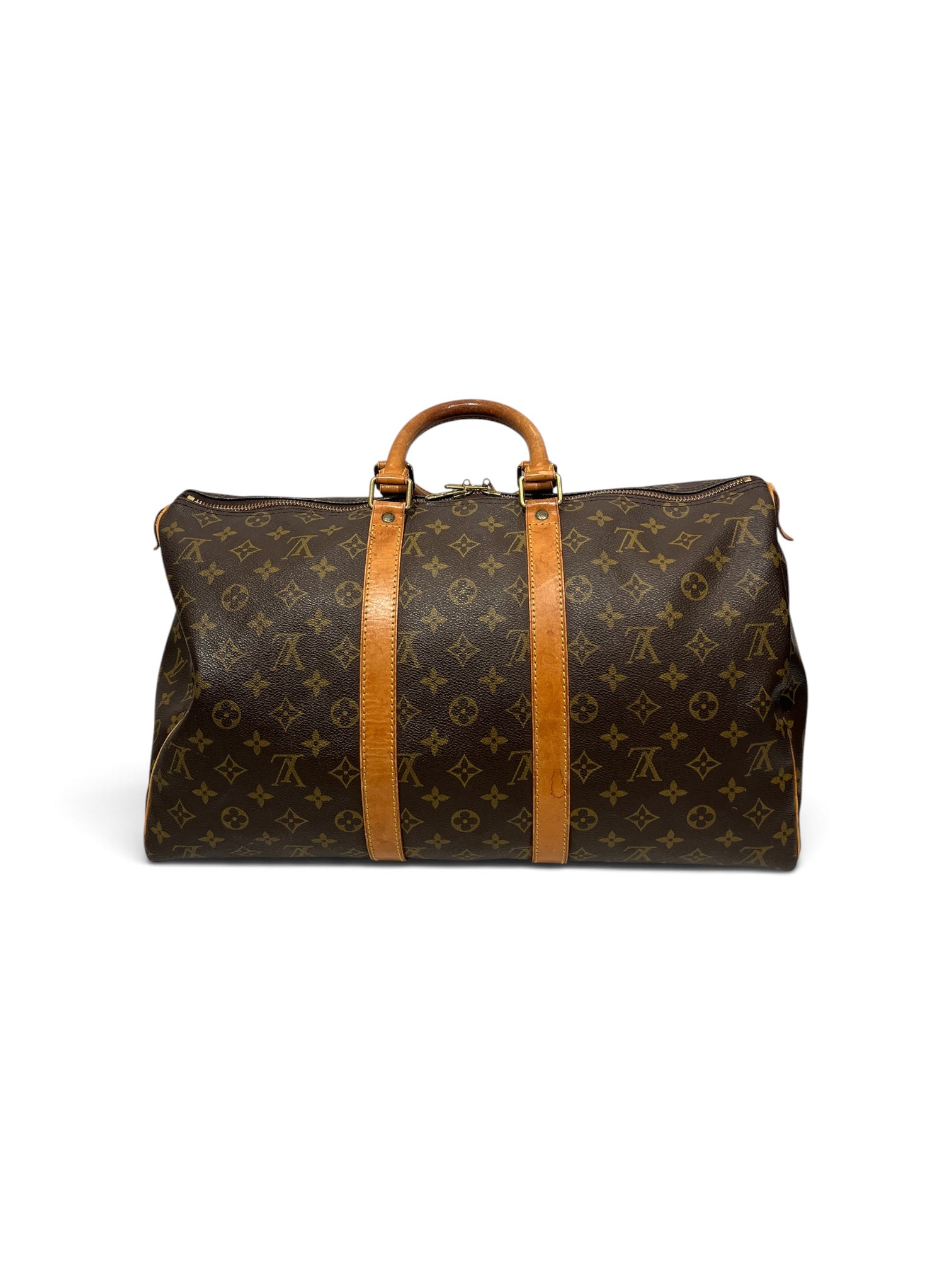 LOUIS VUITTON/Bag/Monogram/Leather/BRW/KEEPALL view 2