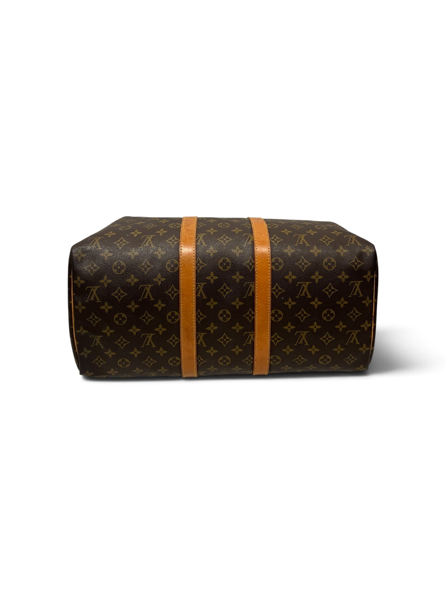 LOUIS VUITTON/Bag/Monogram/Leather/BRW/KEEPALL view 3