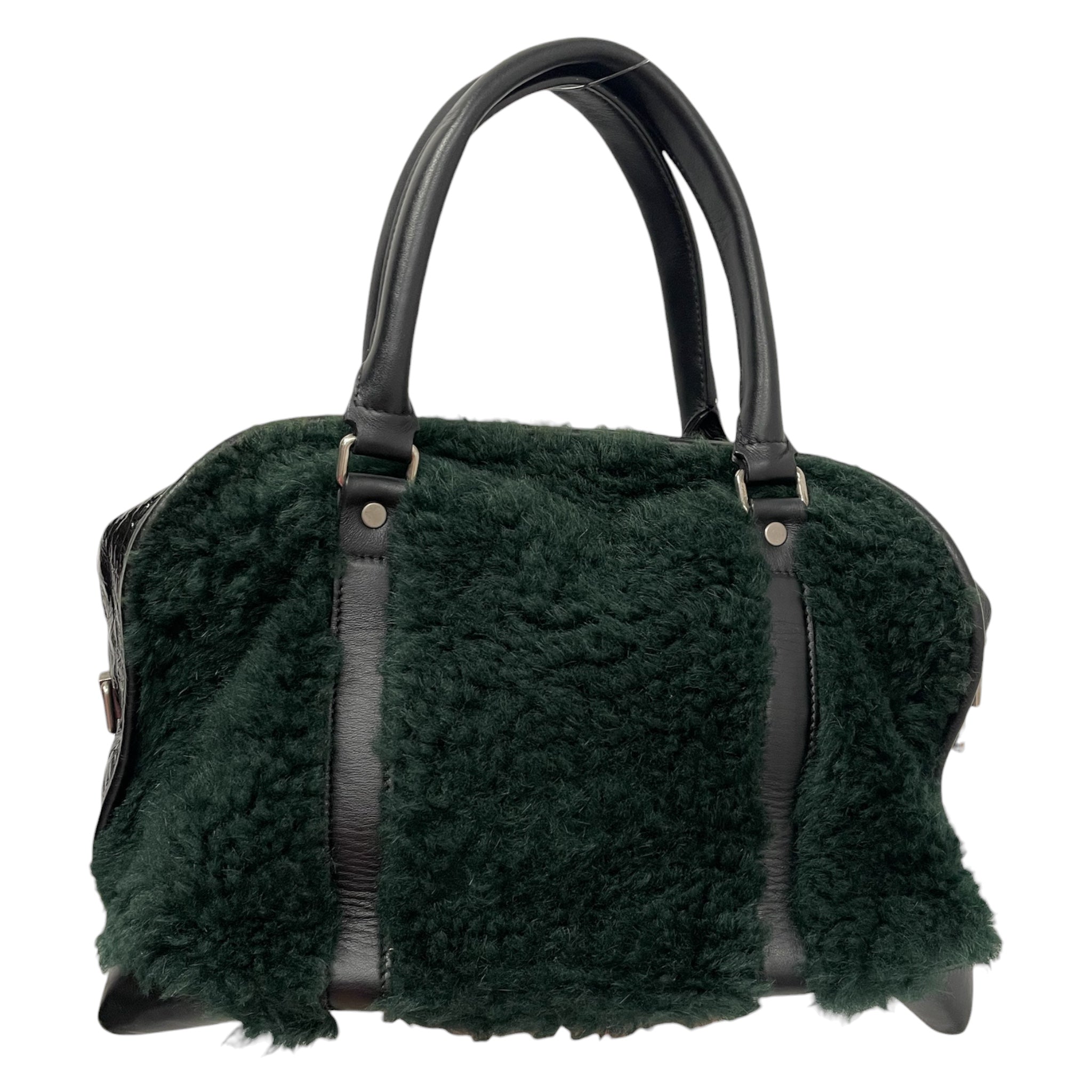 PROENZA SCHOULER/Bag/Leather/GRN/Green Shearling and Leather view 1