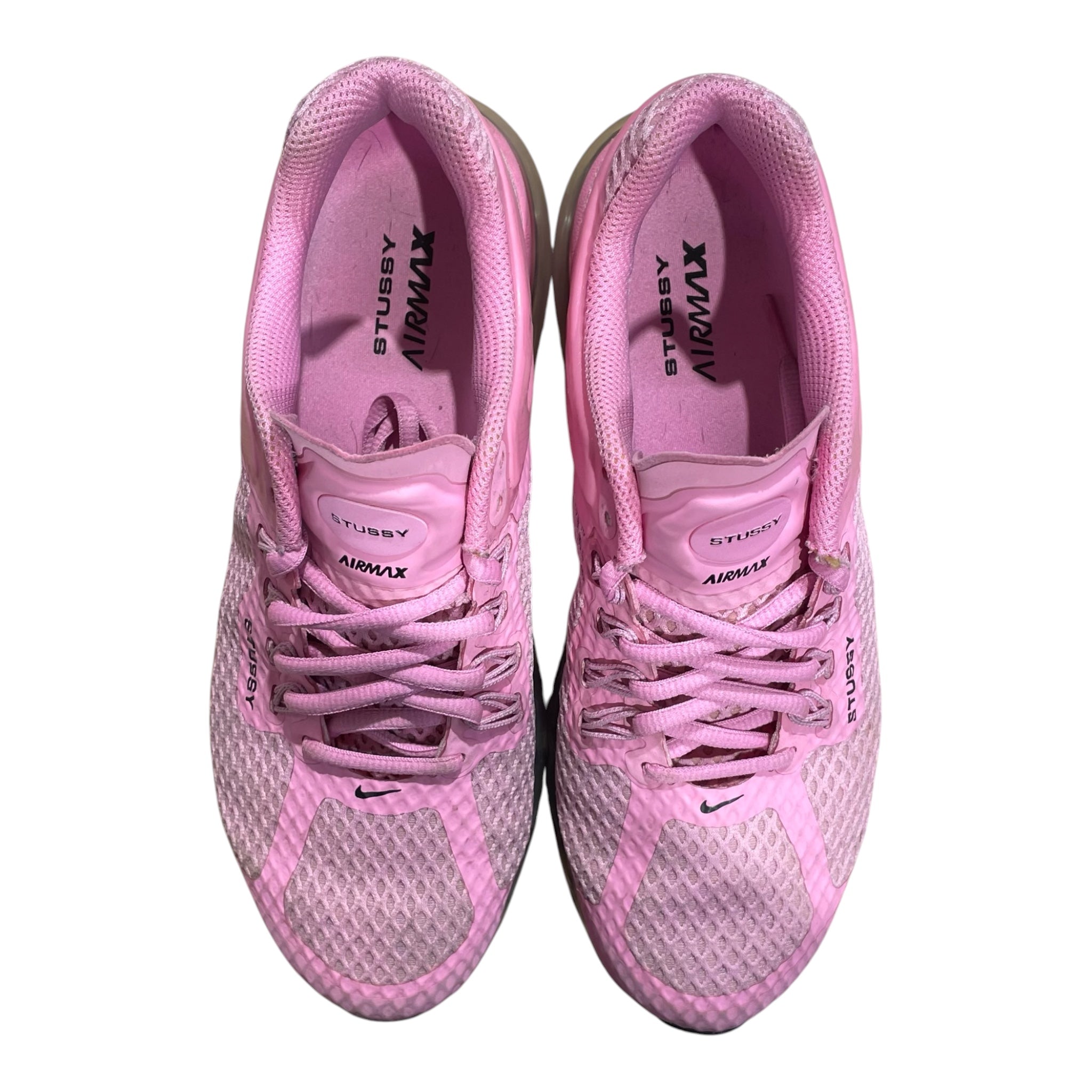 NIKE/Low-Sneakers/US 9.5/Acrylic/PNK/STUSSY view 5