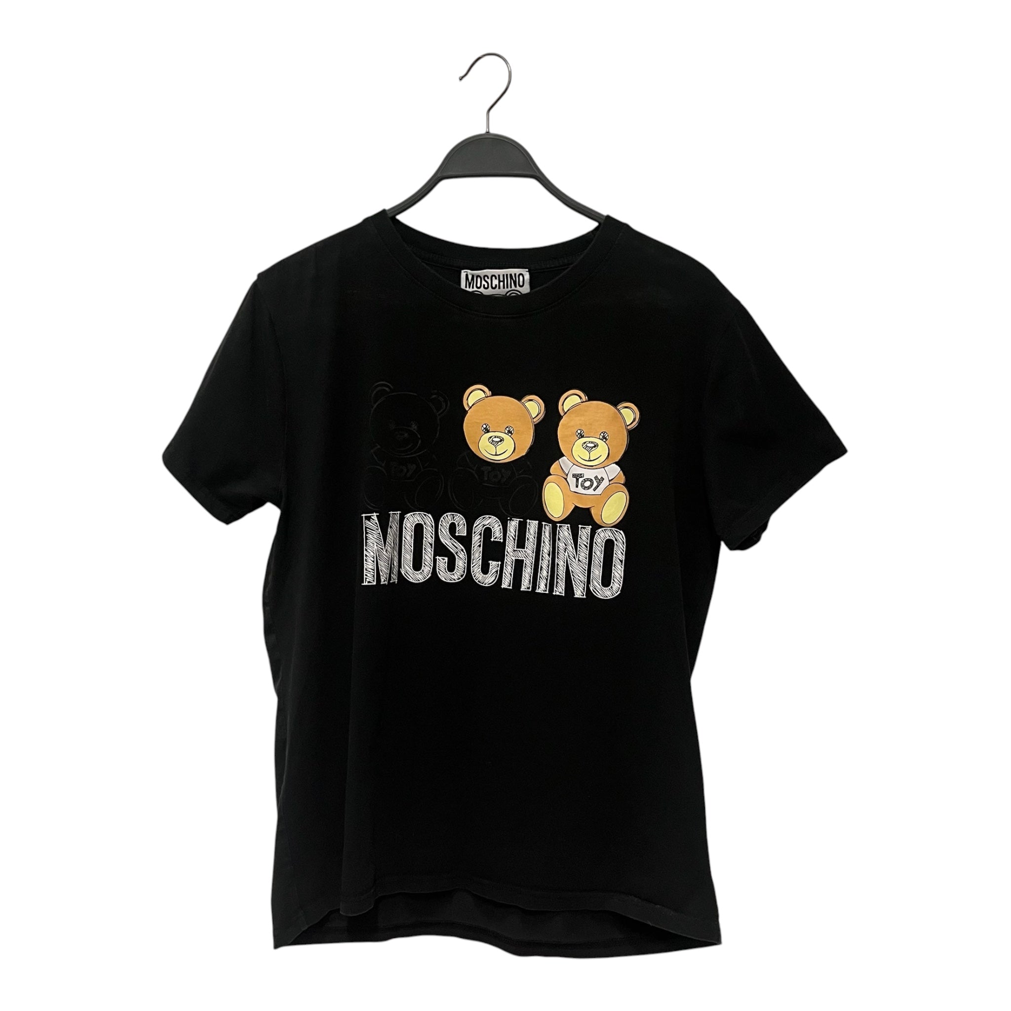 MOSCHINO/T-Shirt/L/Cotton/BLK/Bear Toy Graphic BLK view 1