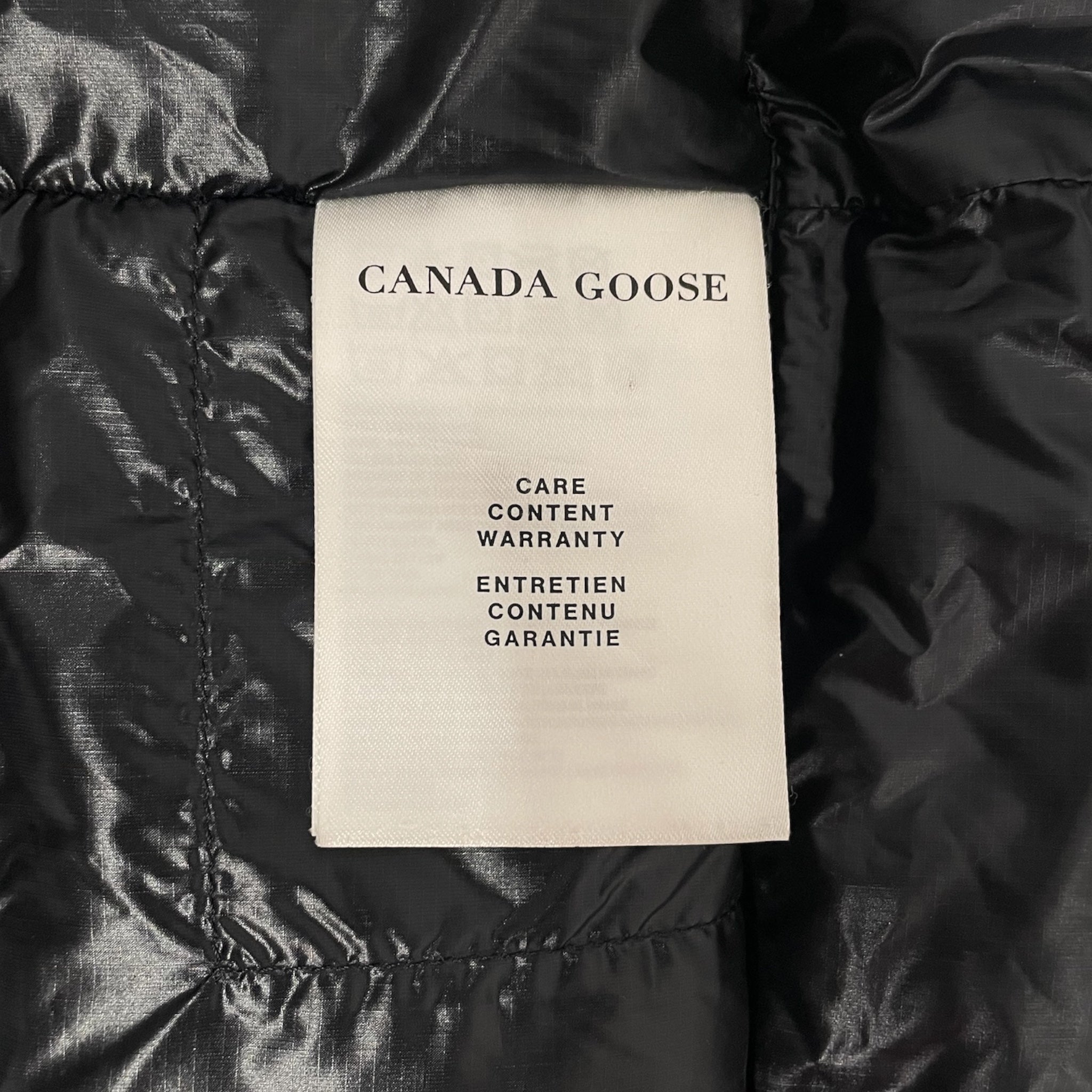 CANADA GOOSE/Vest/LG/Polyester/BLK/2229MB BLK on BLK Logo view 4