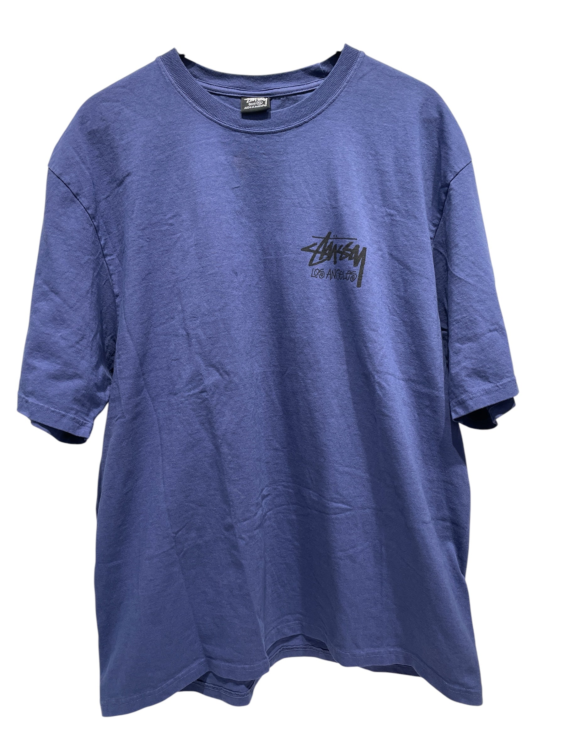 STUSSY/T-Shirt/XL/Cotton/BLU/ view 2