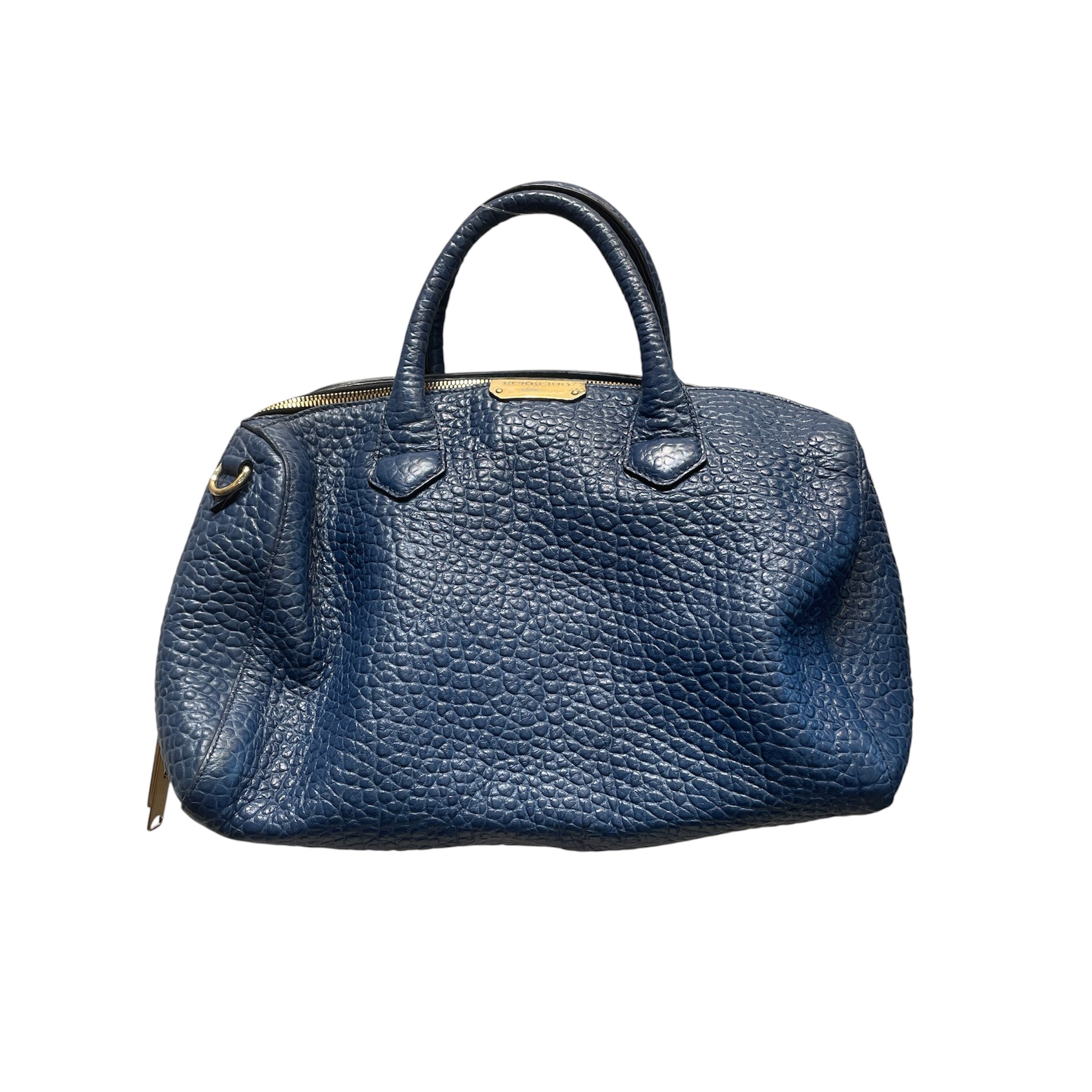 BURBERRY/Hand Bag/Leather/BLU/HERITAGE ALCHESTER BOWLING BAG view 1