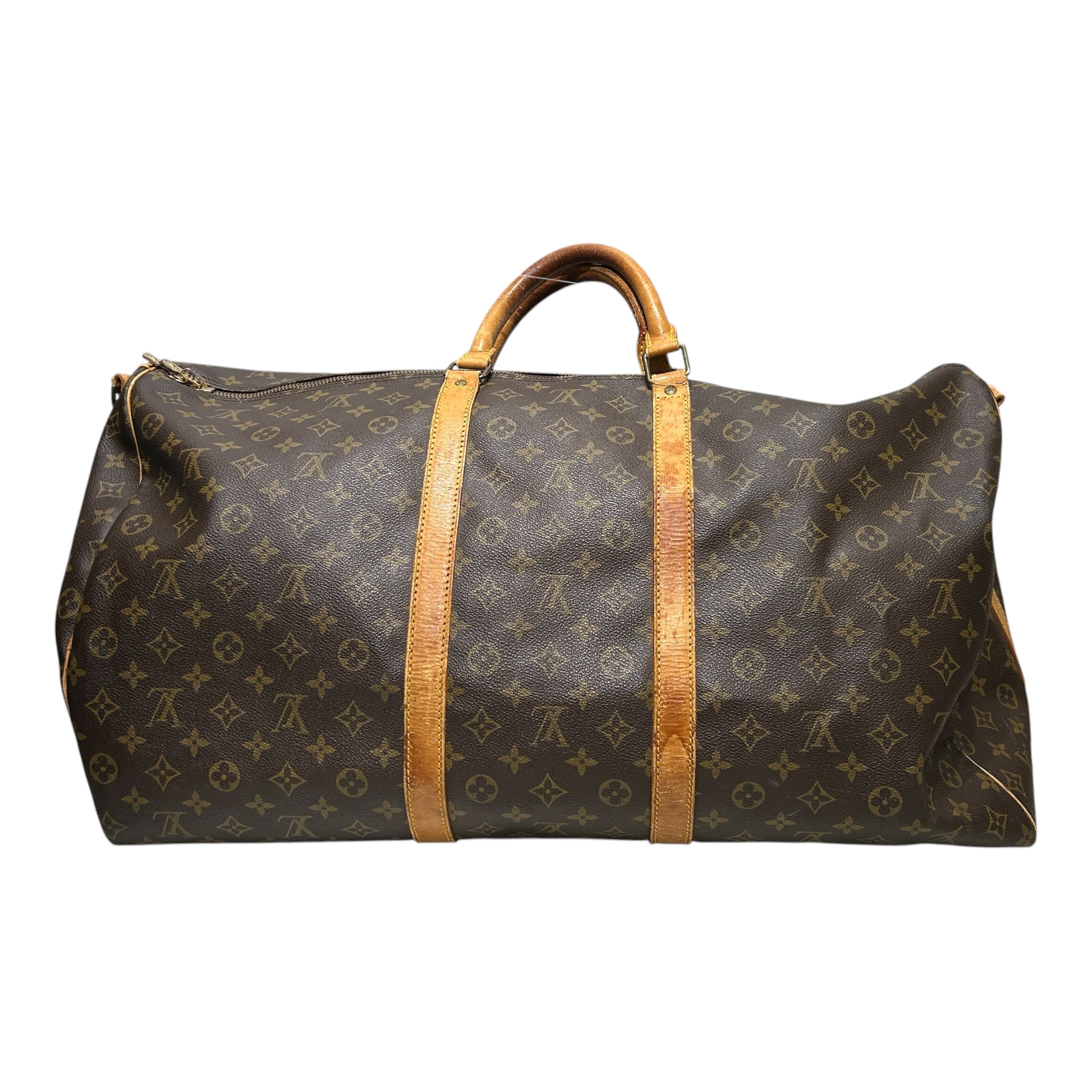 LOUIS VUITTON/Boston Bag/Monogram/Leather/BRW/KEEPALL (NO STRAP) view 5
