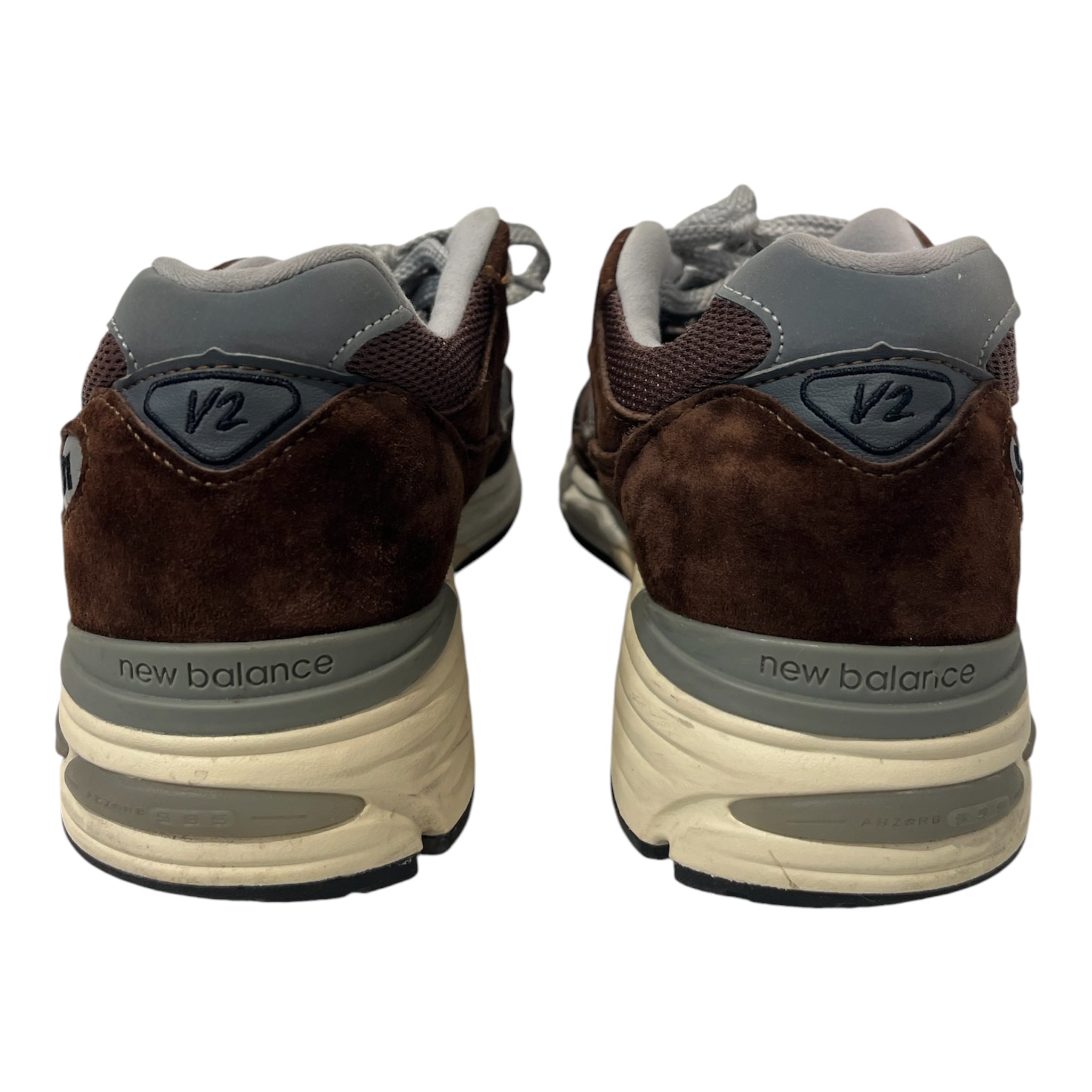 NEW BALANCE/Low-Sneakers/US 9/Suede/BRW/U-Tip/991v2 pine cone view 3