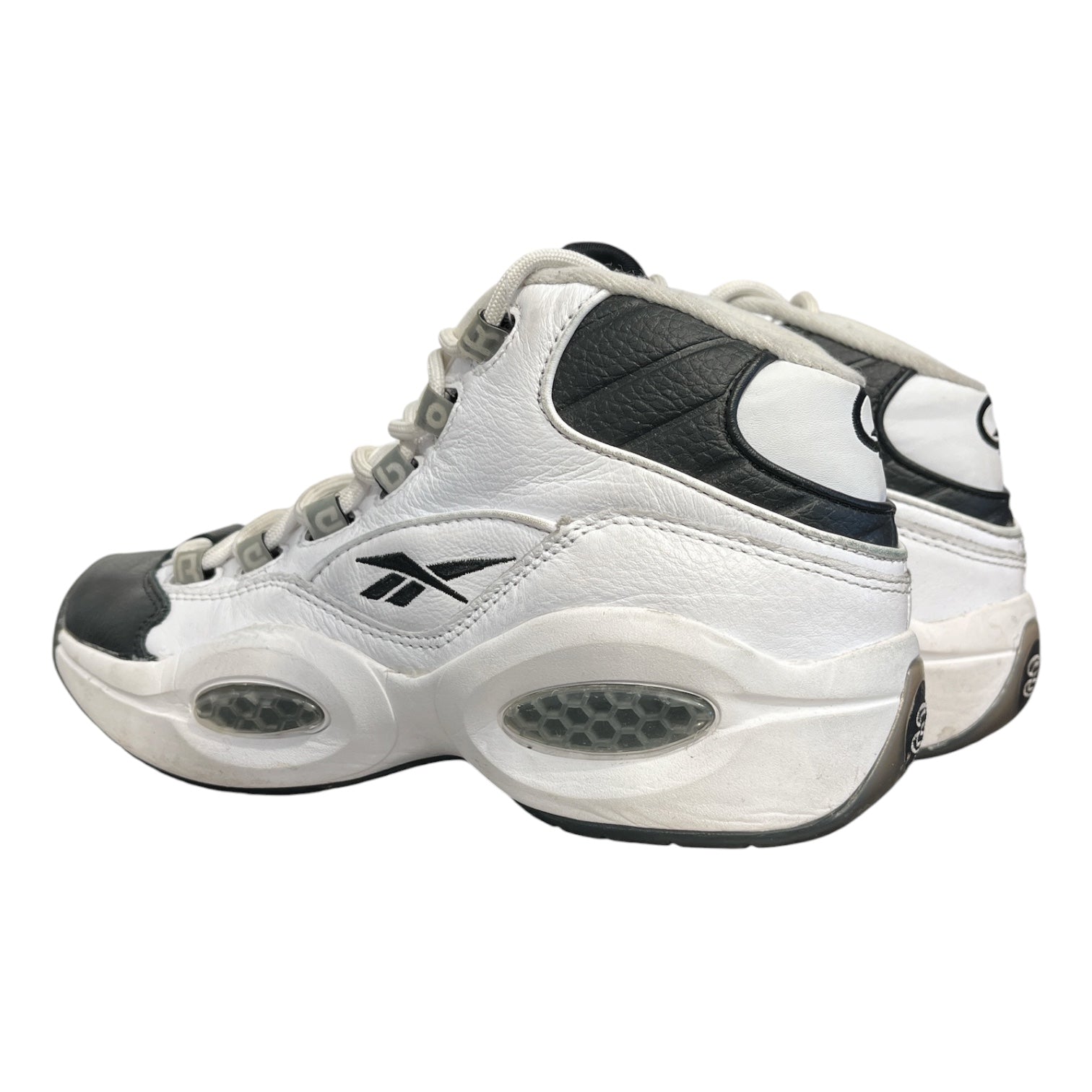 Reebok/Hi-Sneakers/US 7.5/Border/Leather/WHT/QUESTION MID "WHY NOT US" view 2