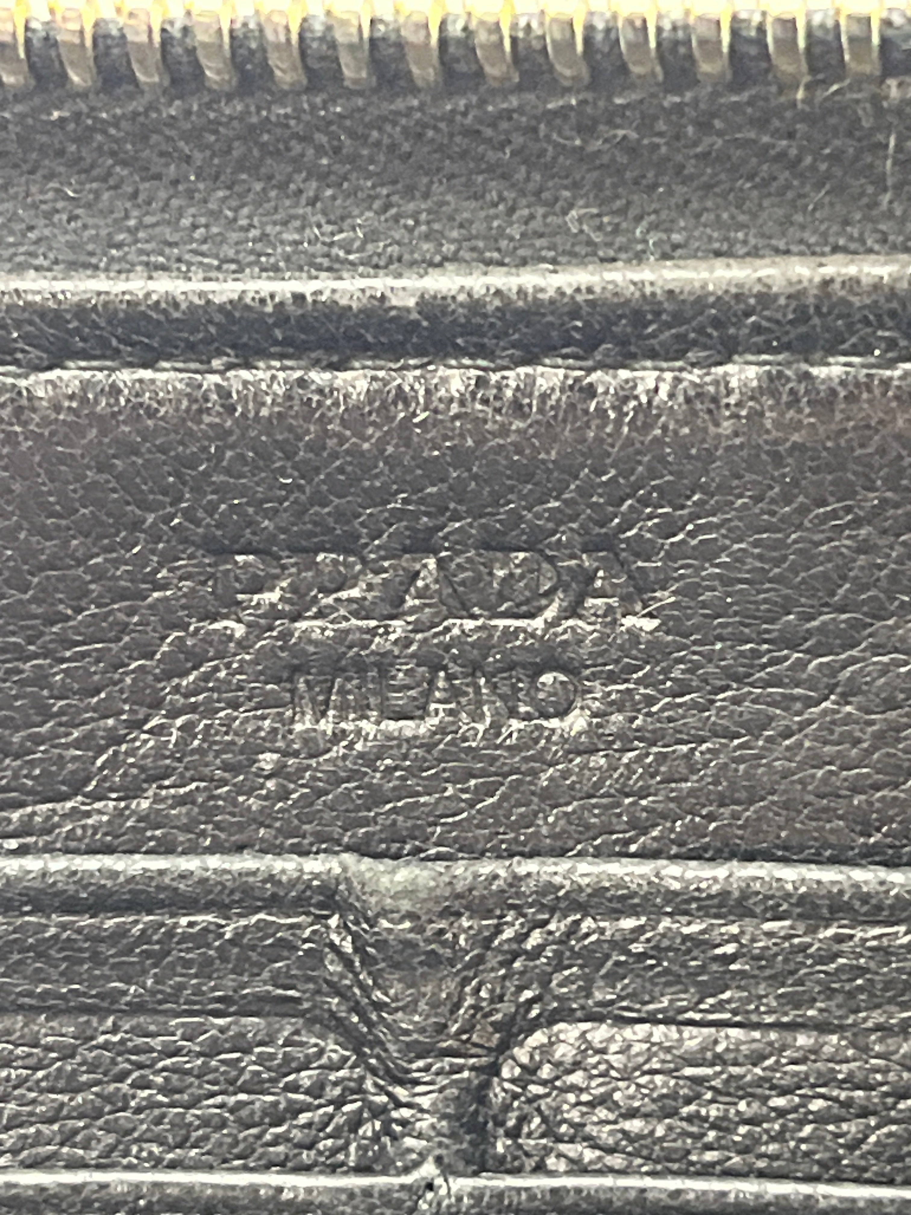 PRADA/Long Wallet/Leather/BLK/L's/nappa leather view 5