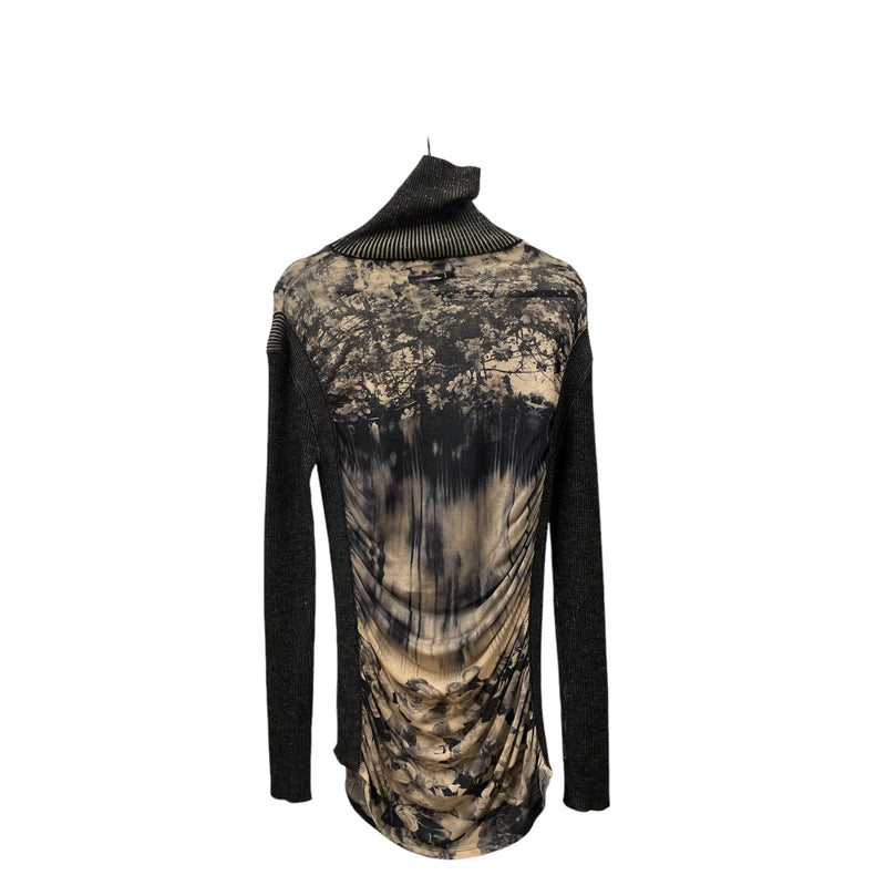 Jean Paul Gaultier/Sweater/S/All Over Print/Cotton/BLK/