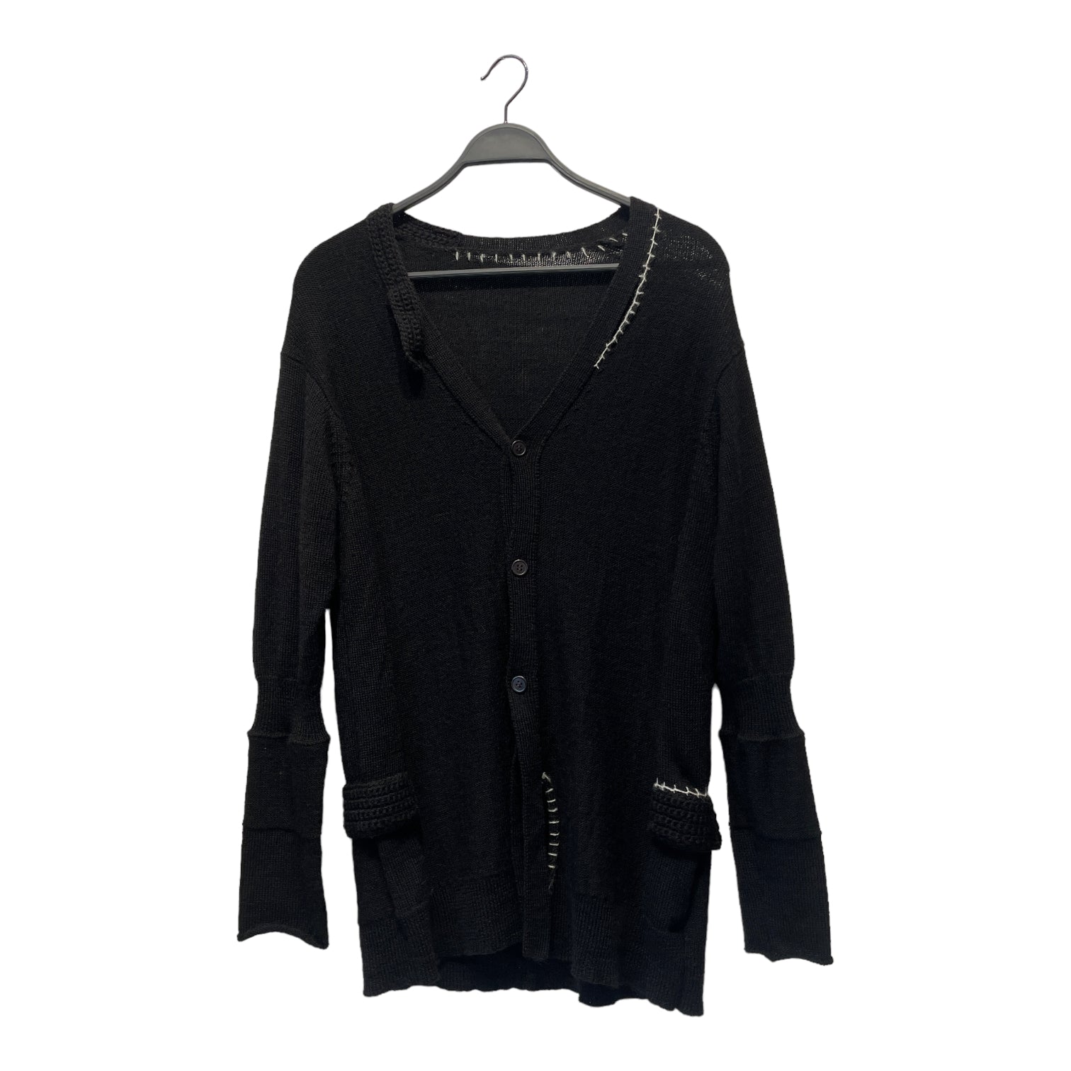 YOHJI YAMAMOTO/Cardigan/2/BLK/Wool 2nd STREET USA
