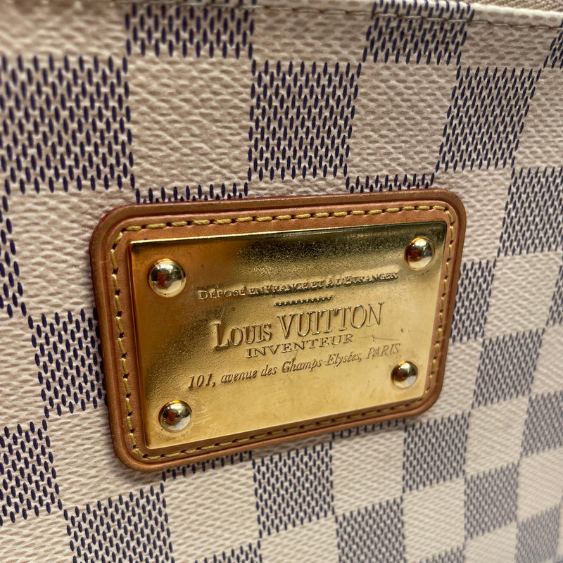 LOUIS VUITTON///Hand Bag/--/Gingham Check/Leather/CRM/W [Designers] De –  2nd STREET USA