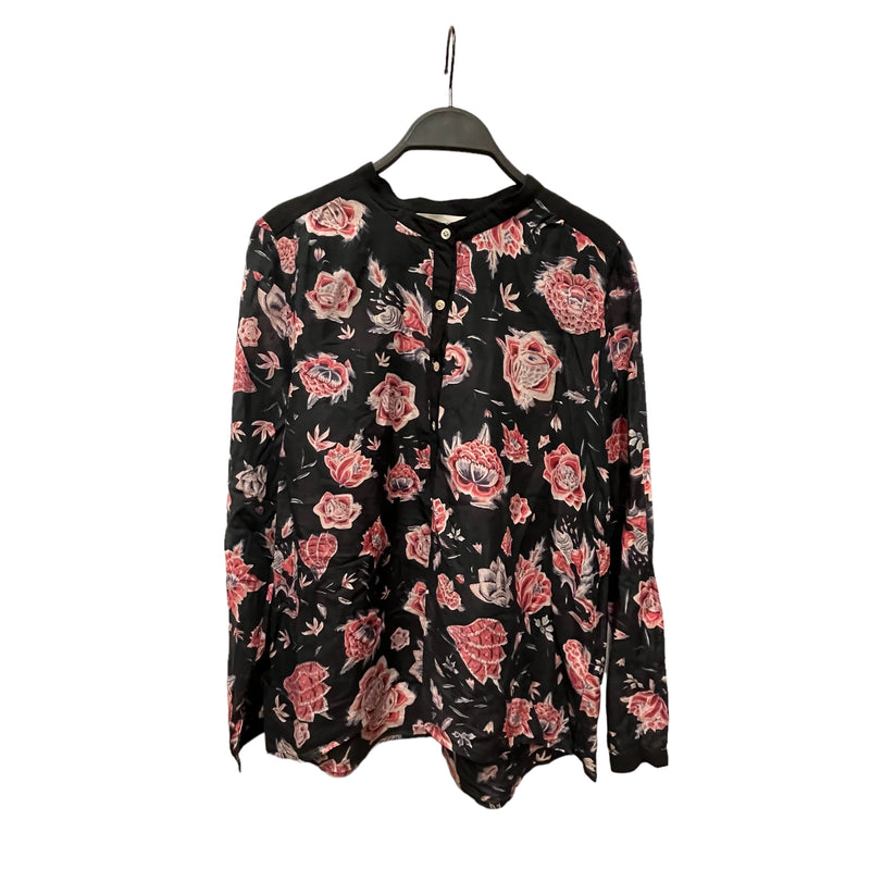 ISABEL MARANT ETOILE/Shirt/38/Floral Pattern/Cotton/BLK/