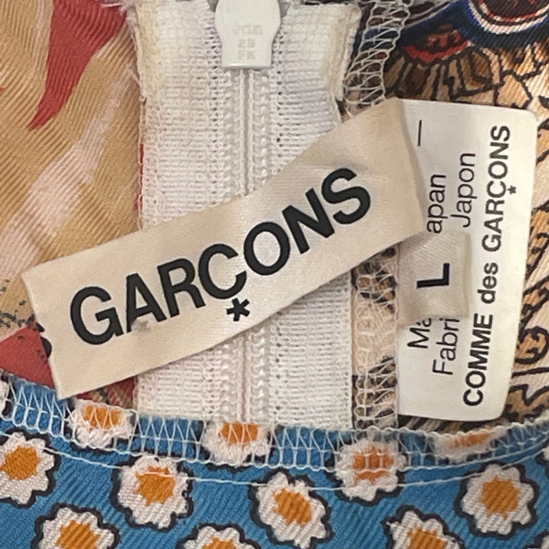 COMME des GARCONS///SS Blouse/L/All Over Print/Silk/MLT/