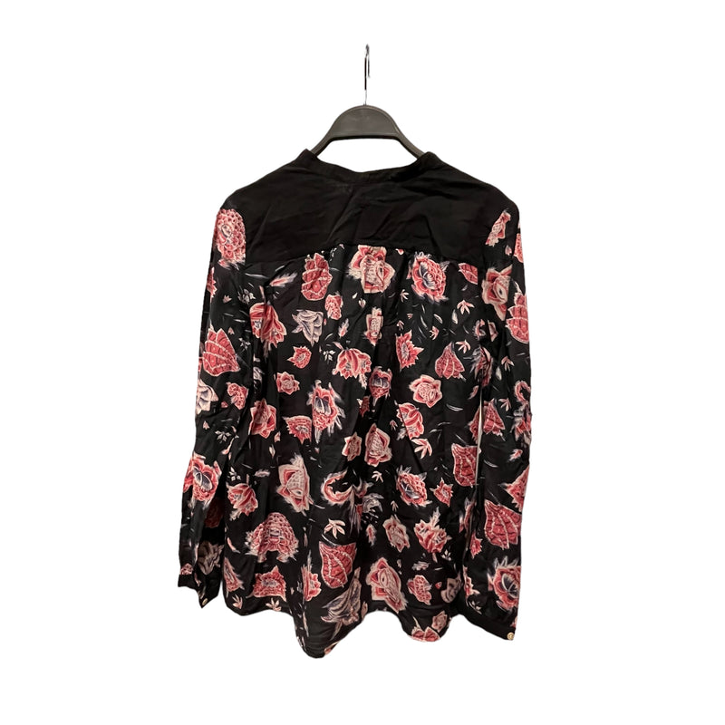 ISABEL MARANT ETOILE/Shirt/38/Floral Pattern/Cotton/BLK/