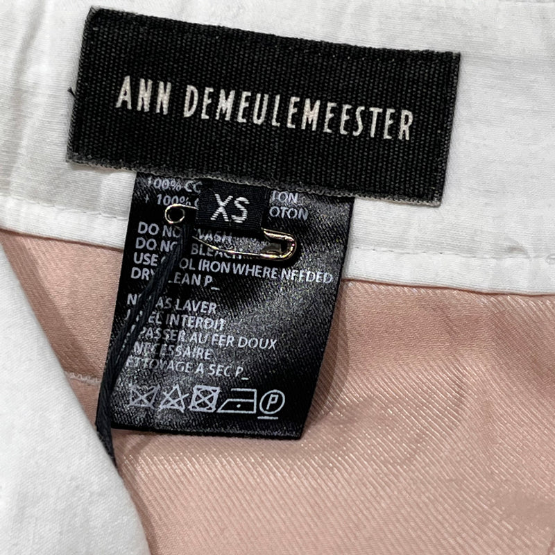 ANN DEMEULEMEESTER///Sarouel Pants/XS/Cotton/WHT//Plain/M [Designers] Avant-Garde/achille trouser