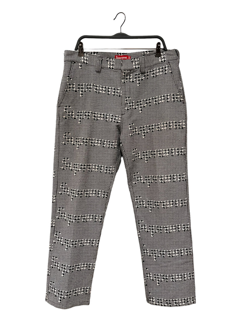 Supreme/Pants/34/Cotton/WHT/Hombre Check/WORK PANT FW20