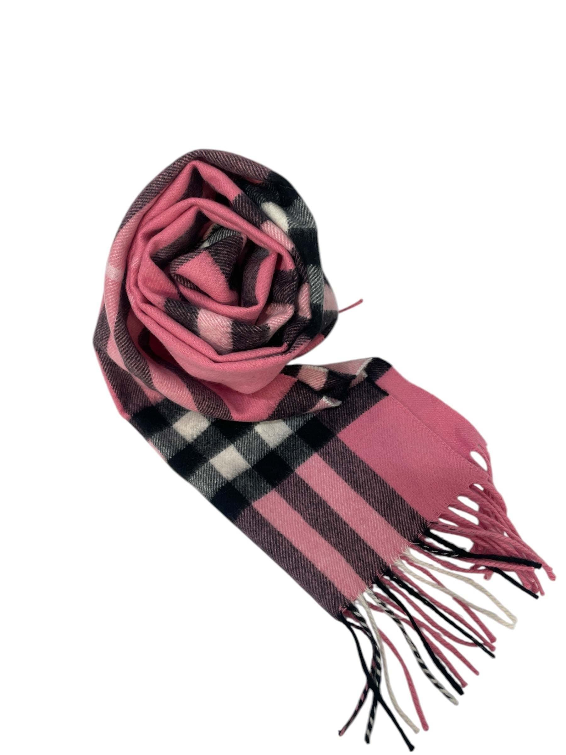 BURBERRY/Scarf/Glen Check/Wool/PNK/L's/house check view 1