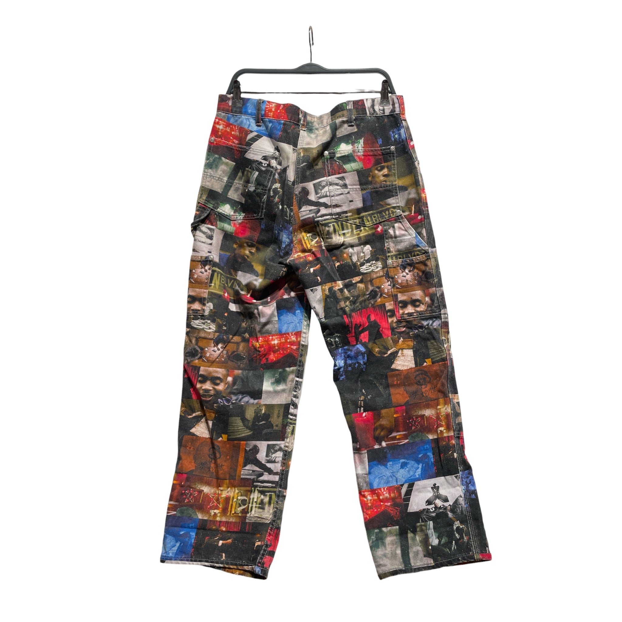 Supreme/Carpenter Pants/32/Cotton/MLT/All Over Print/Nas DMX Collage Double Knee view 2