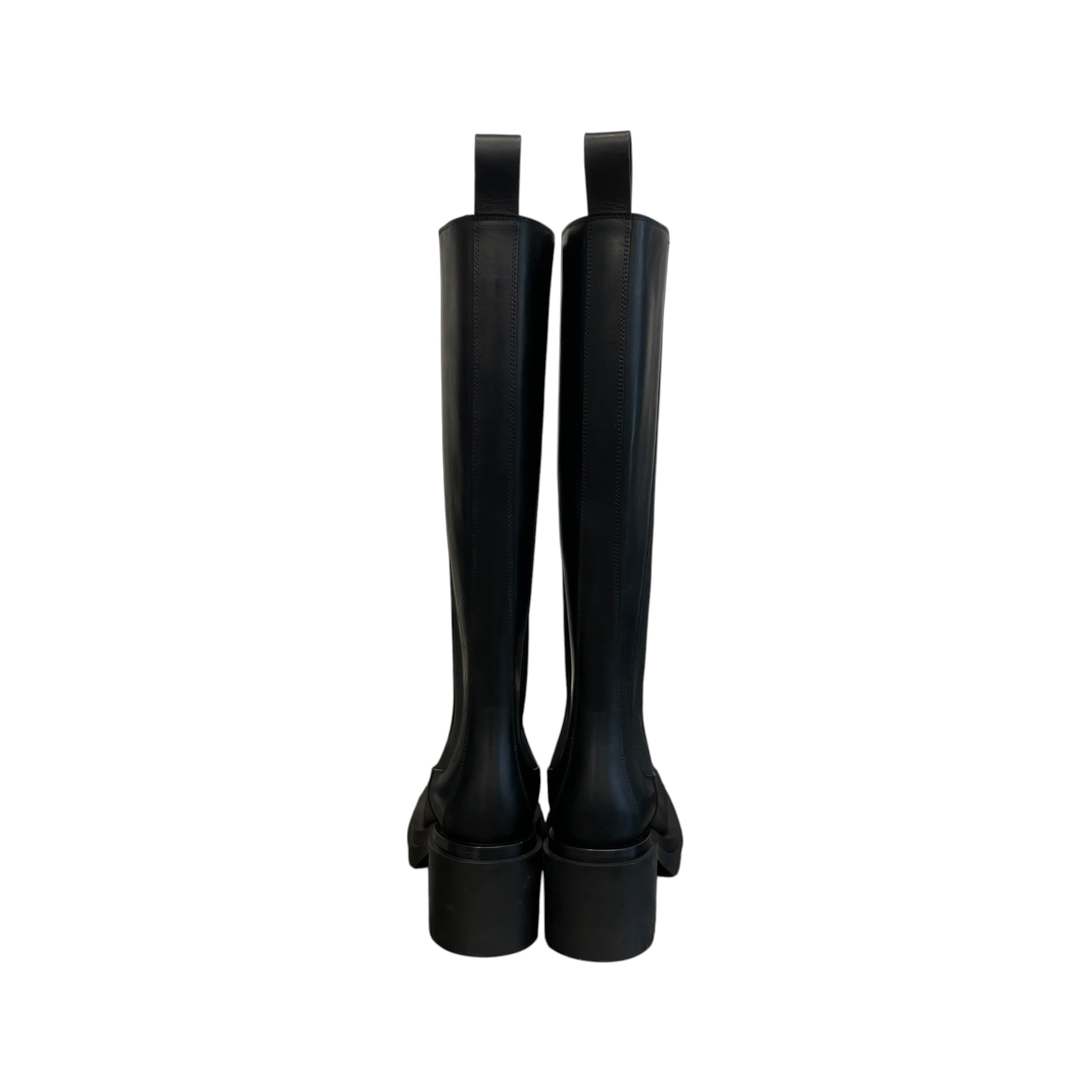 BOTTEGA VENETA/Boots/EU 38.5/Leather/BLK/BOT VENETA HEEL CHELSEA BOOTS view 4